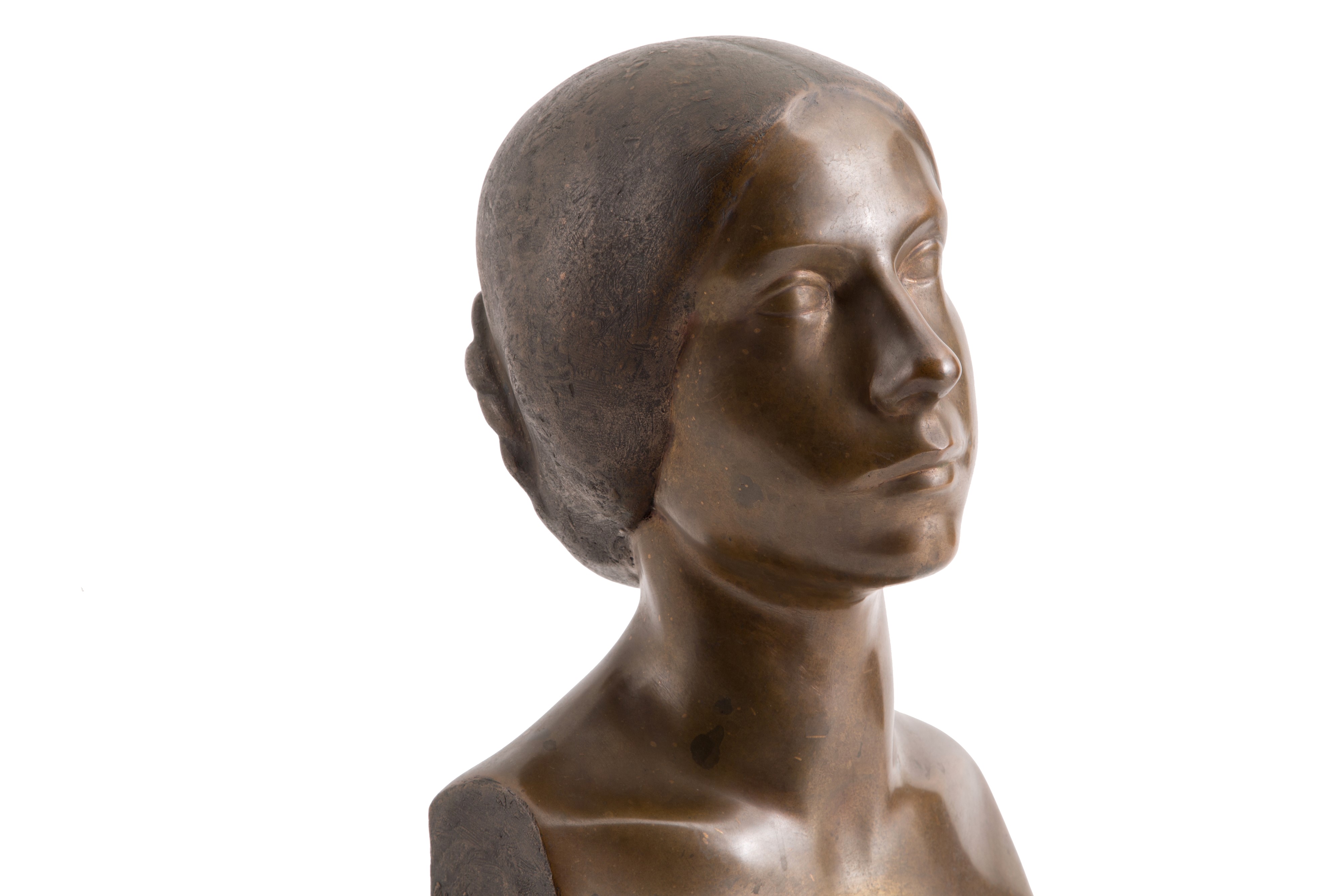 Romolo del Bo - Scultura 'busto di Donna'