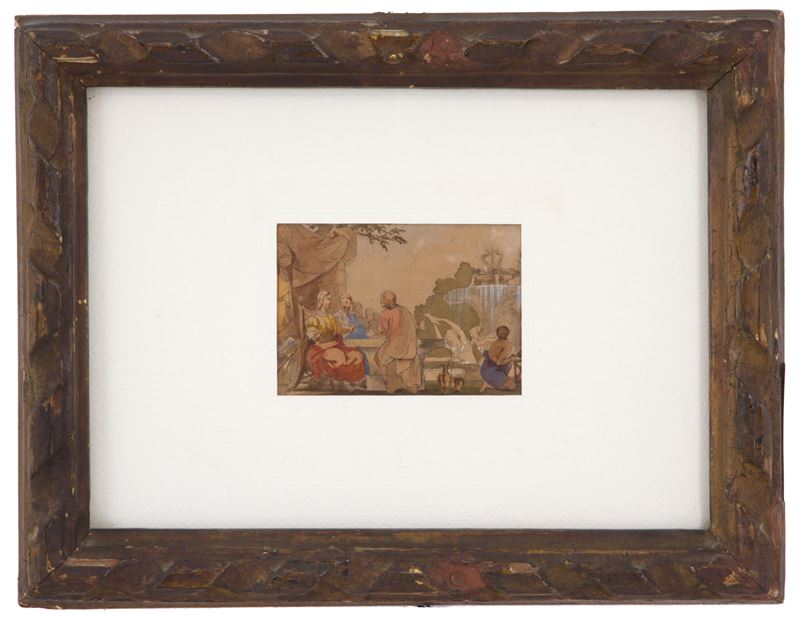 Giovanni Carnovali il Piccio - Acquarello "convivio"