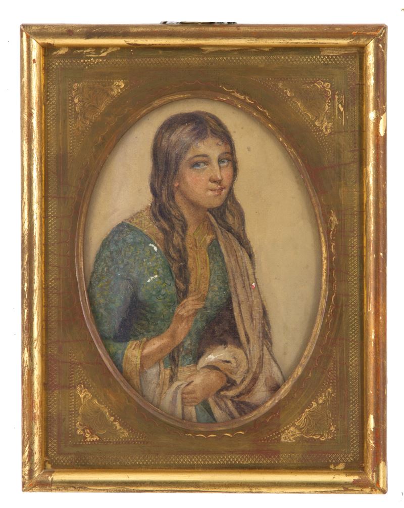 Giovanni Carnovali il Piccio - Acquarello "giovincella"