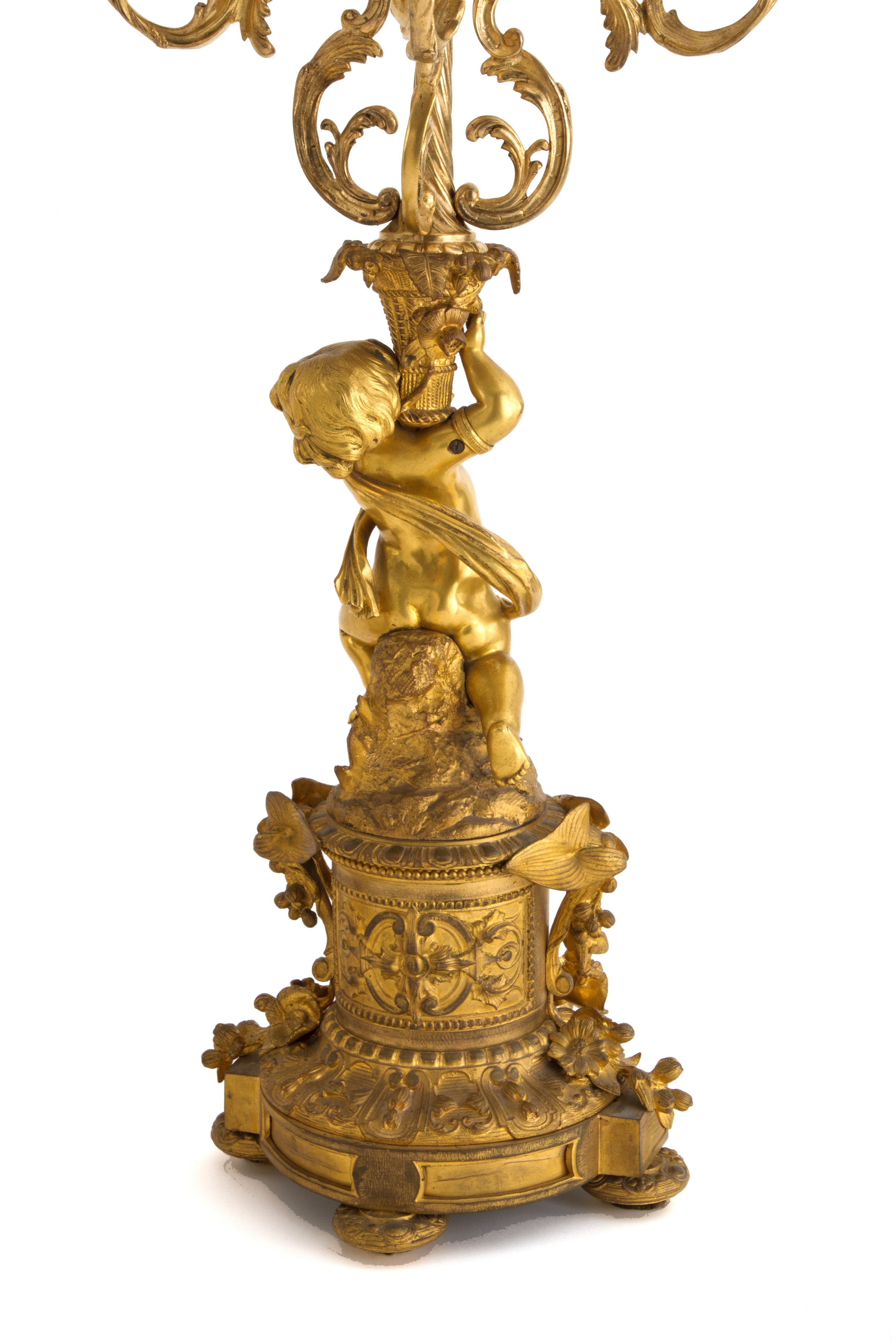 Coppia di Candelabri in Bronzo