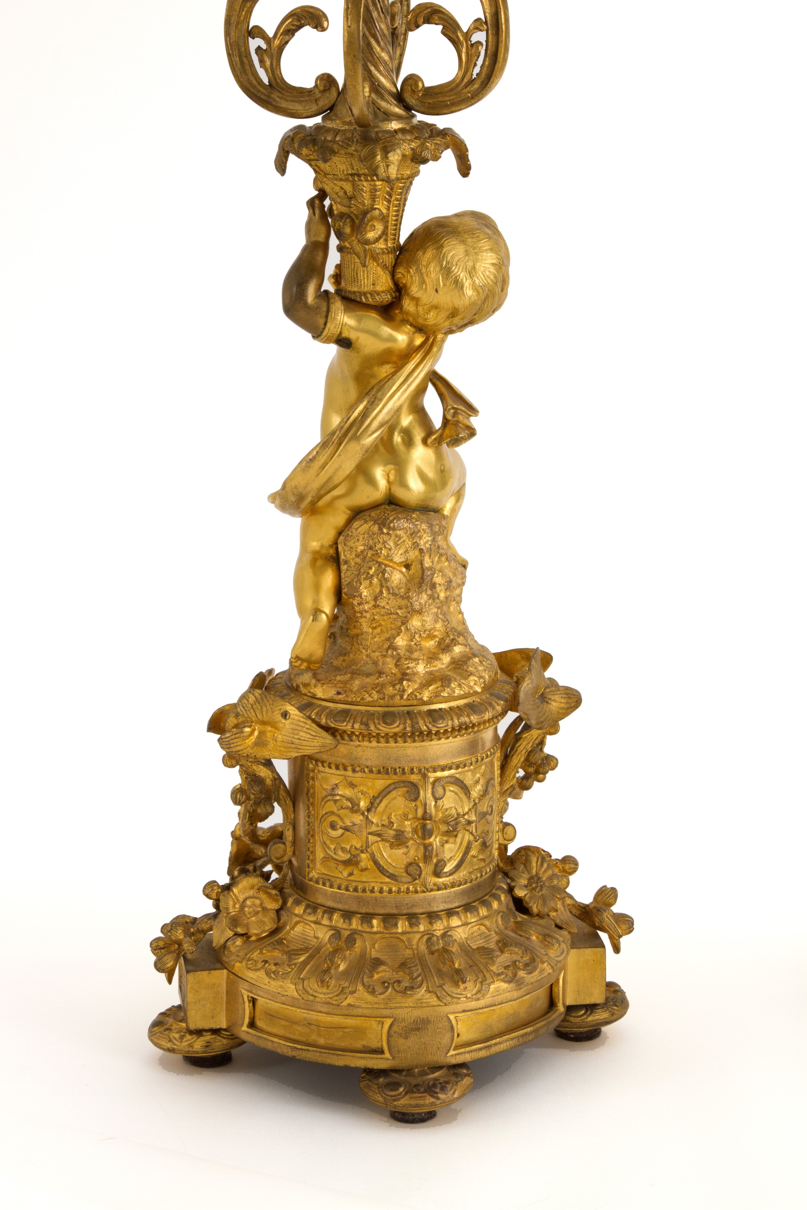 Coppia di Candelabri in Bronzo