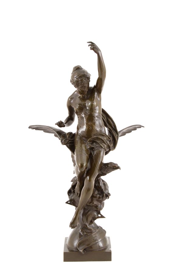 EMILE LOUIS PICAULT - Scultura "EBE E L'AQUILA"