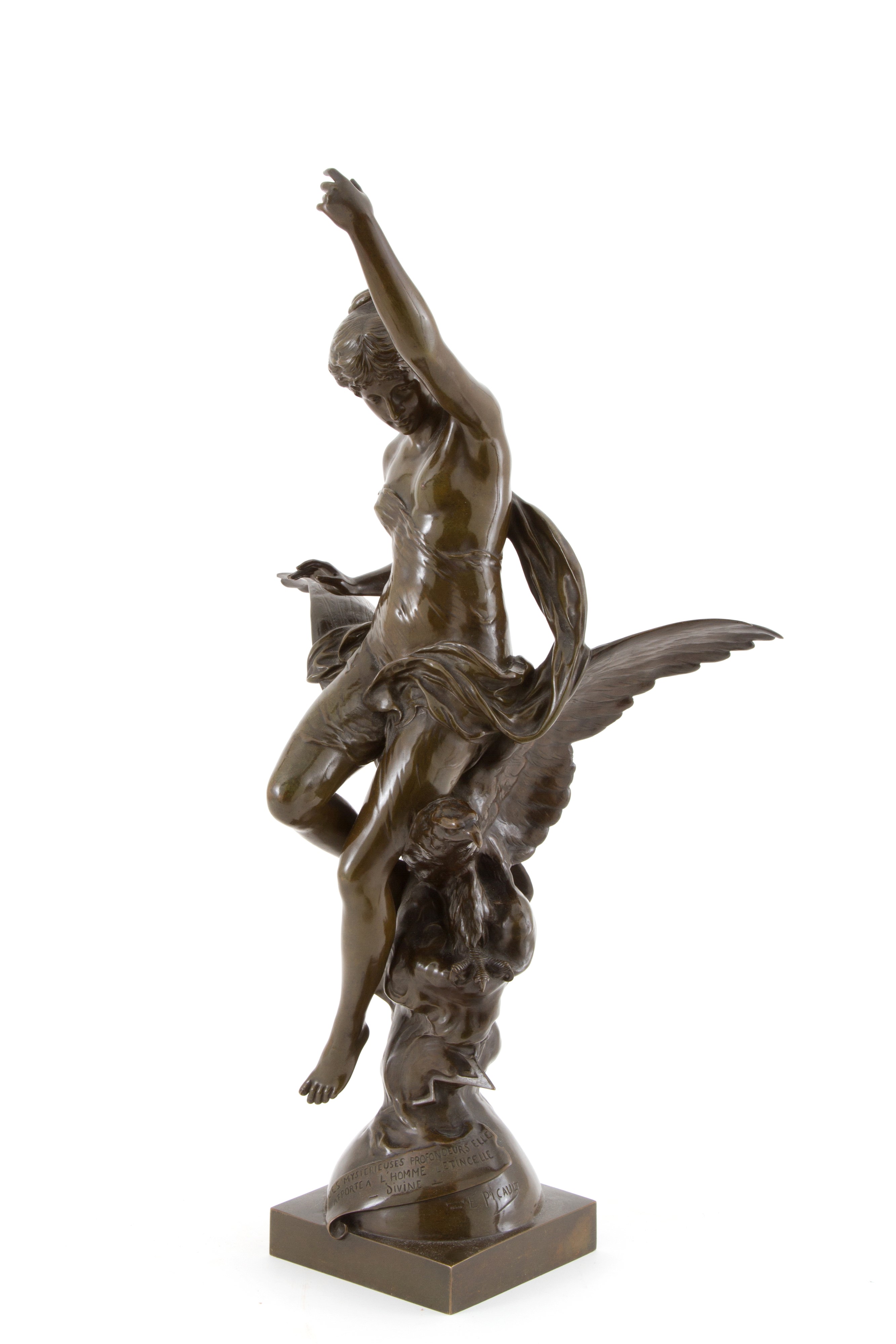 Emile Louis Picault - Scultura "ebe e L'aquila"
