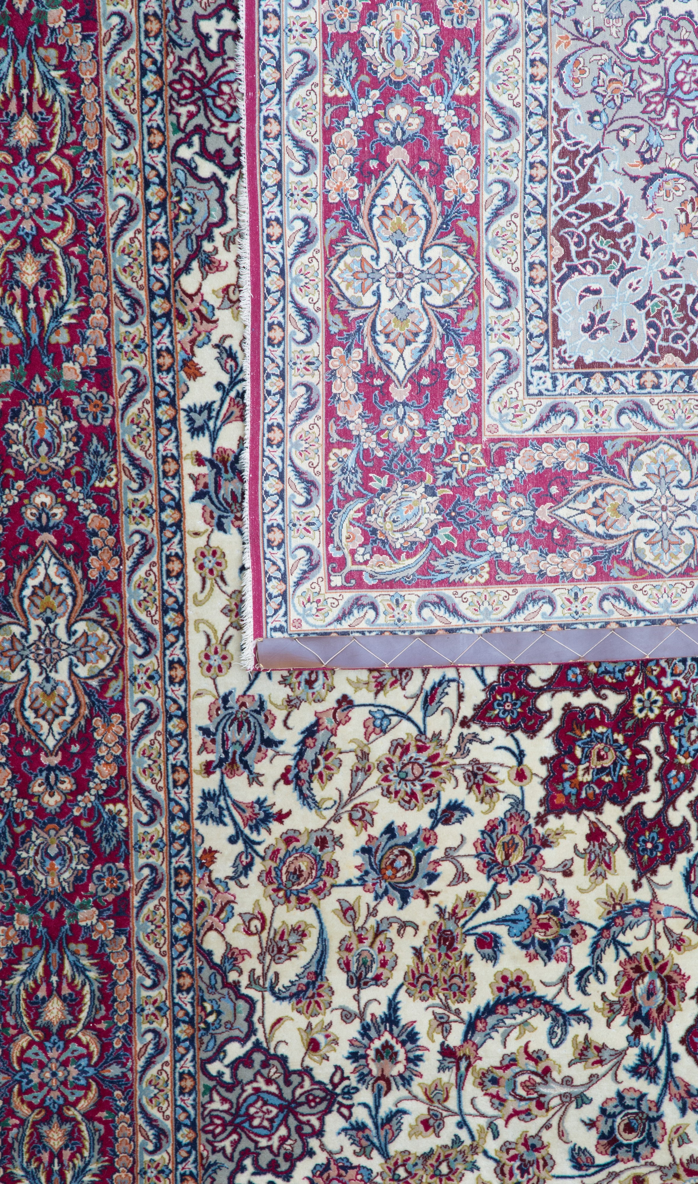 Tappeto Isfahan. Persia. Firmato