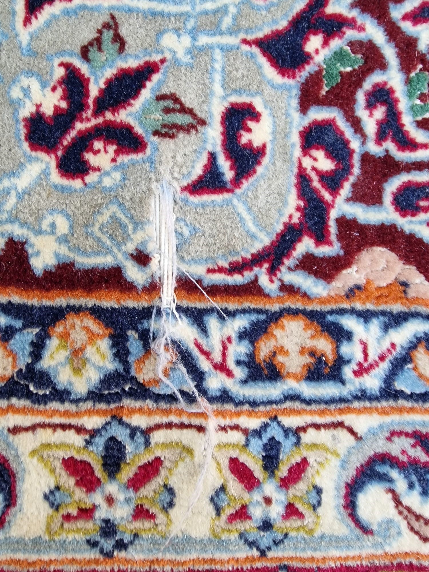 Tappeto Isfahan. Persia. Firmato