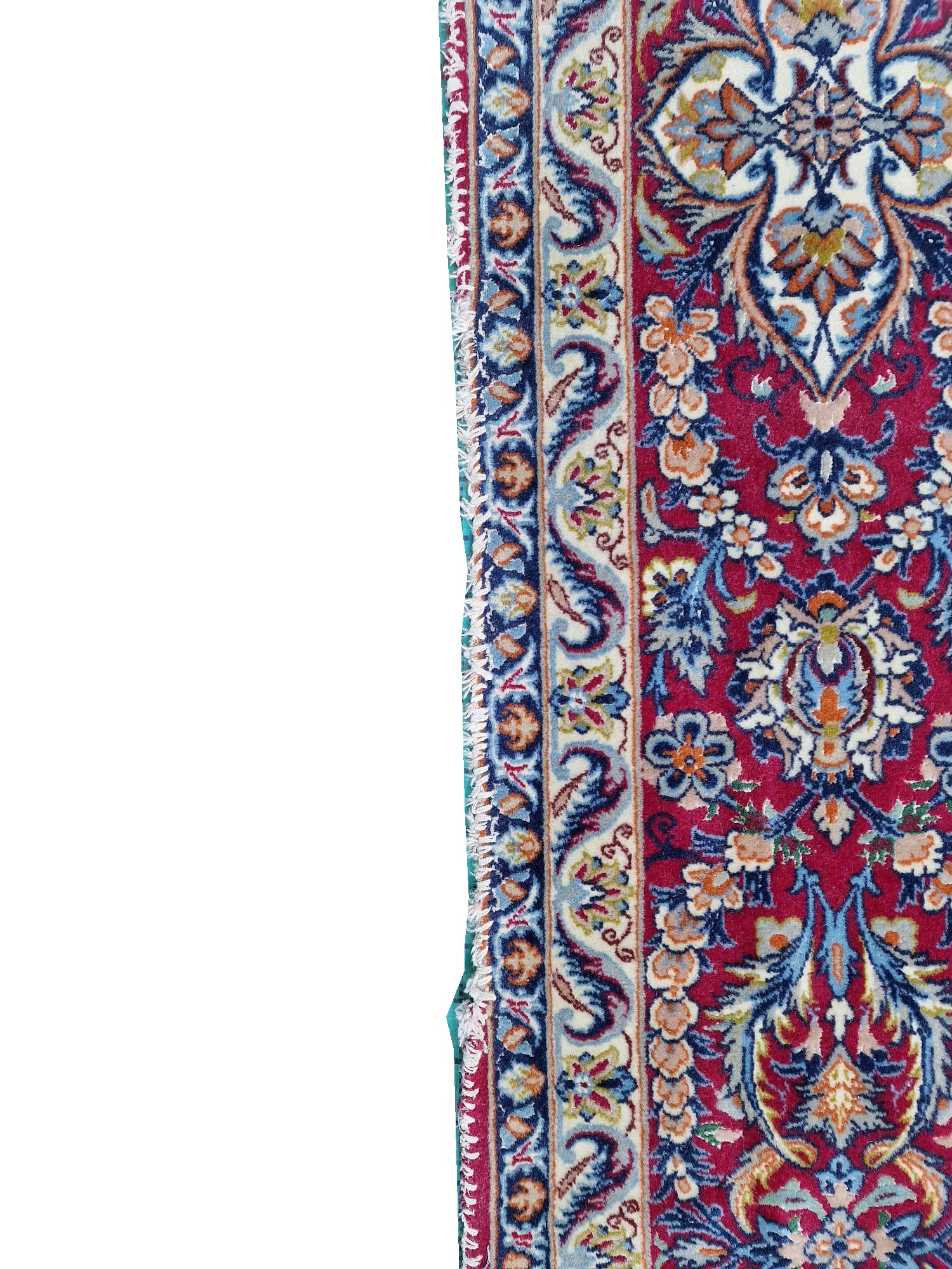 Tappeto Isfahan. Persia. Firmato