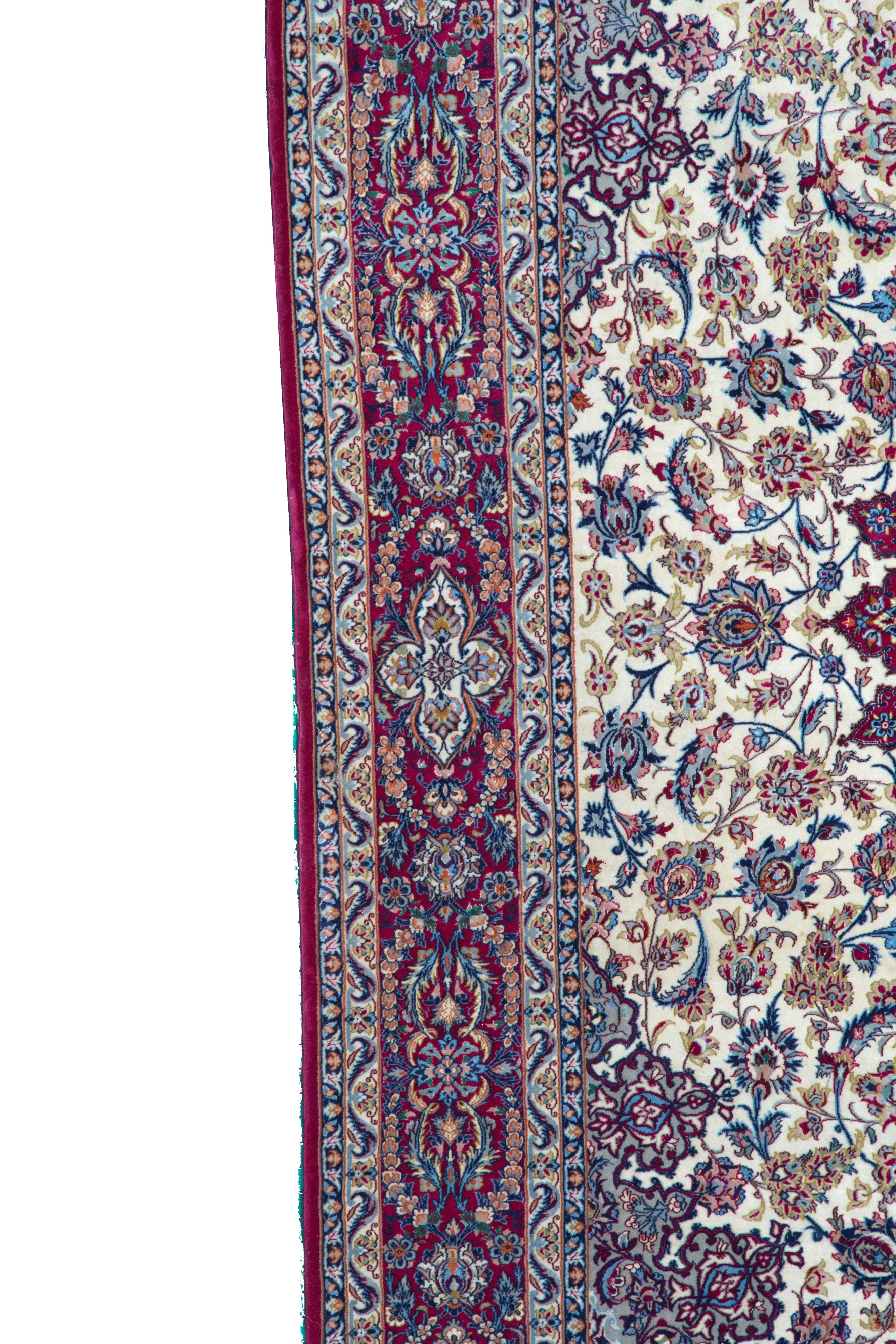 Tappeto Isfahan. Persia. Firmato