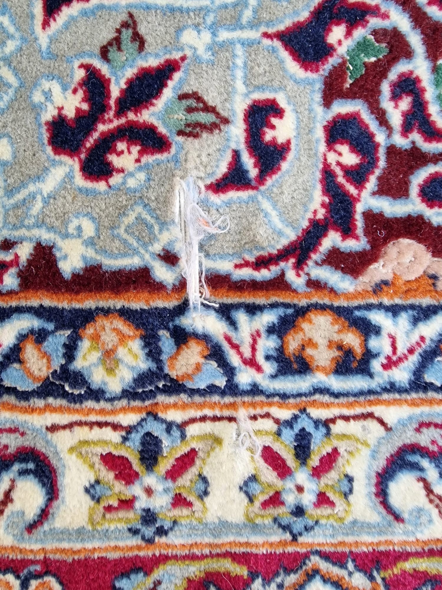 Tappeto Isfahan. Persia. Firmato