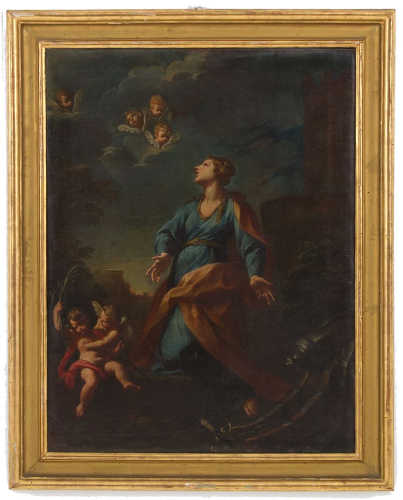 Dipinto "SANTA BARBARA"