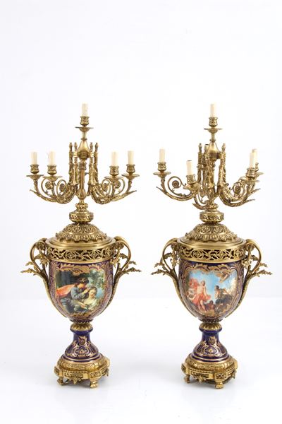 Coppia di Grandi Candelabri