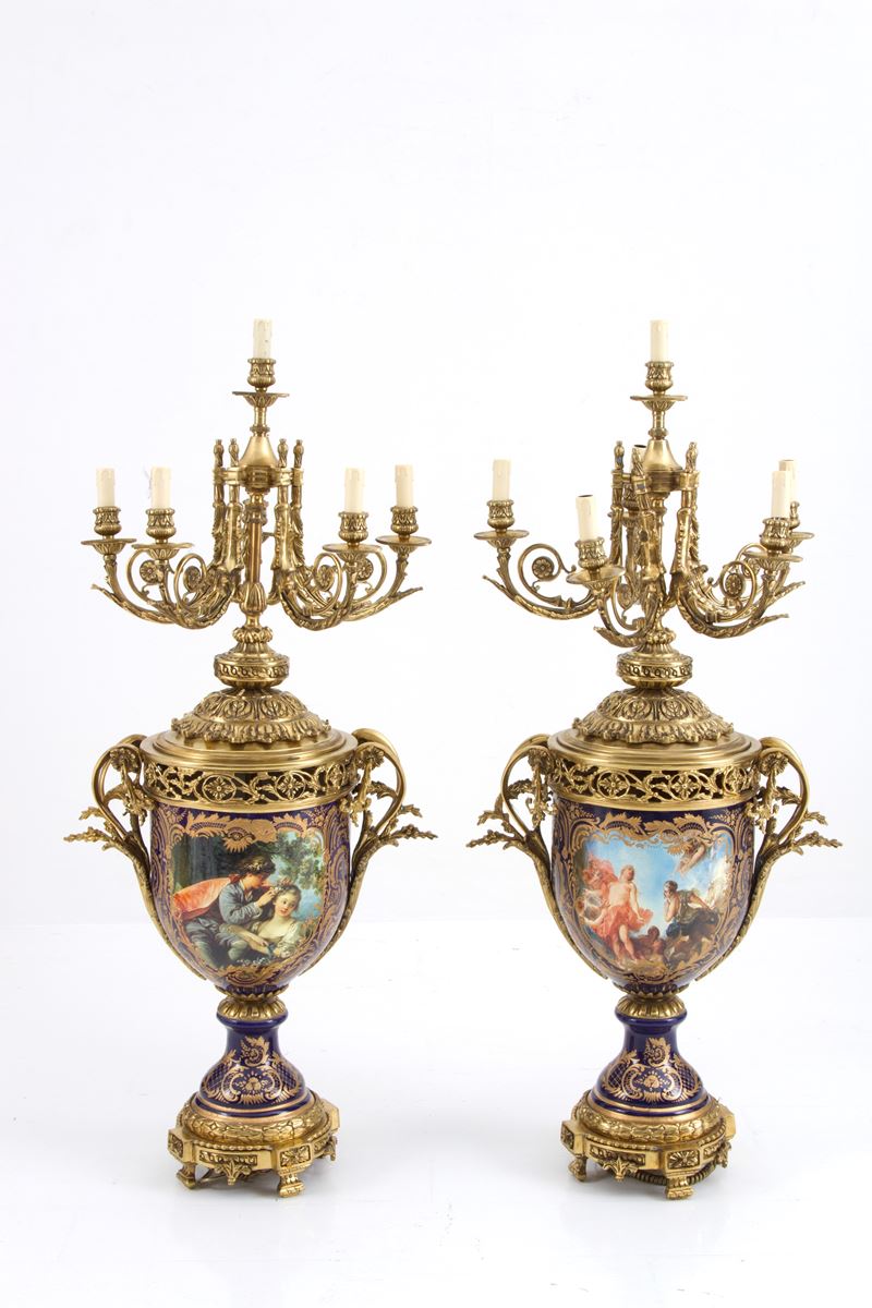 Coppia di Grandi Candelabri