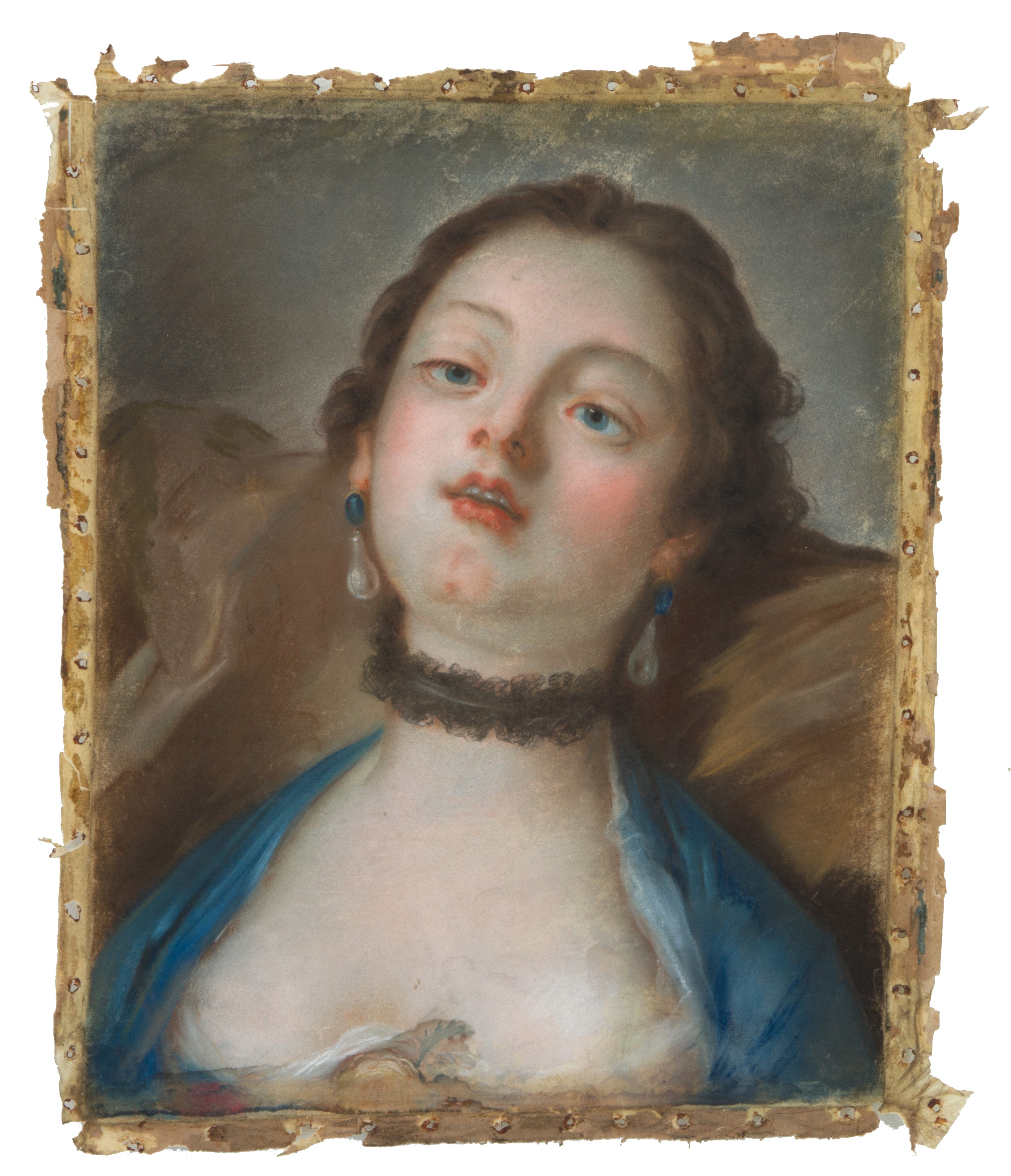 Coppia di pastelli "RITRATTI DI FANCIULLE"