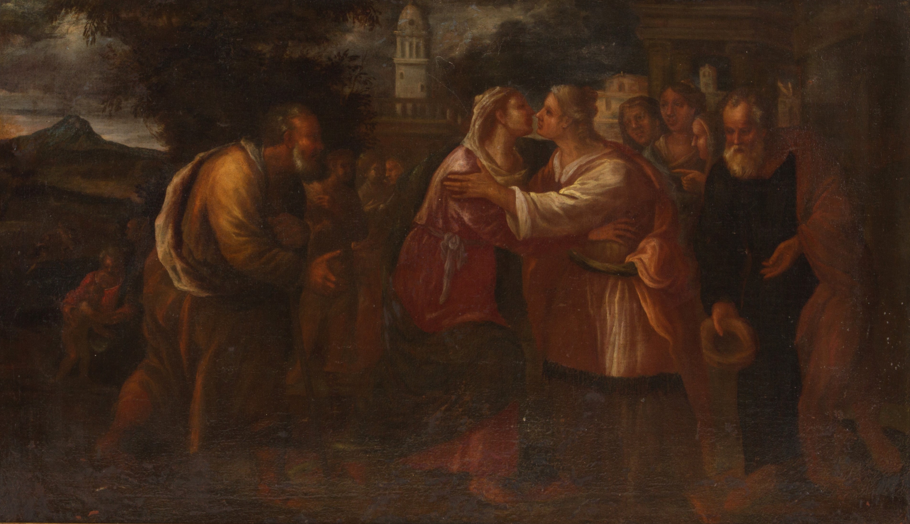Dipinto "visitazione di Maria a Santa Elisabetta"