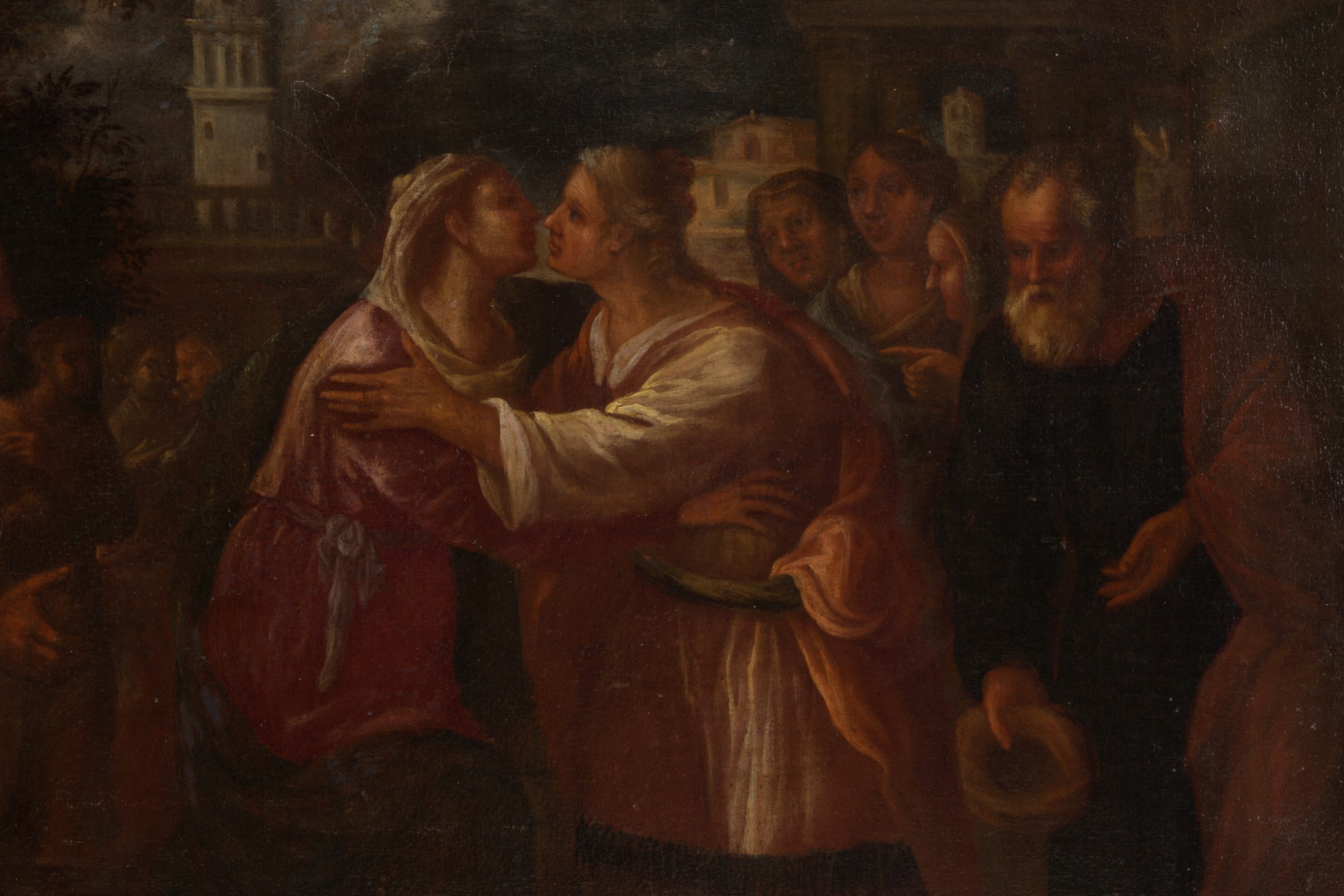 Dipinto "visitazione di Maria a Santa Elisabetta"