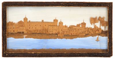 Diorama in Sughero "castello del Valentino"