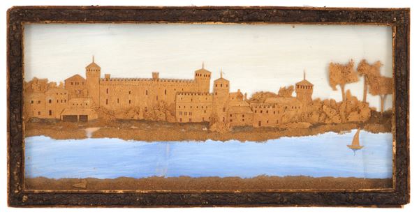 Cork diorama "CASTLE OF VALENTINO"