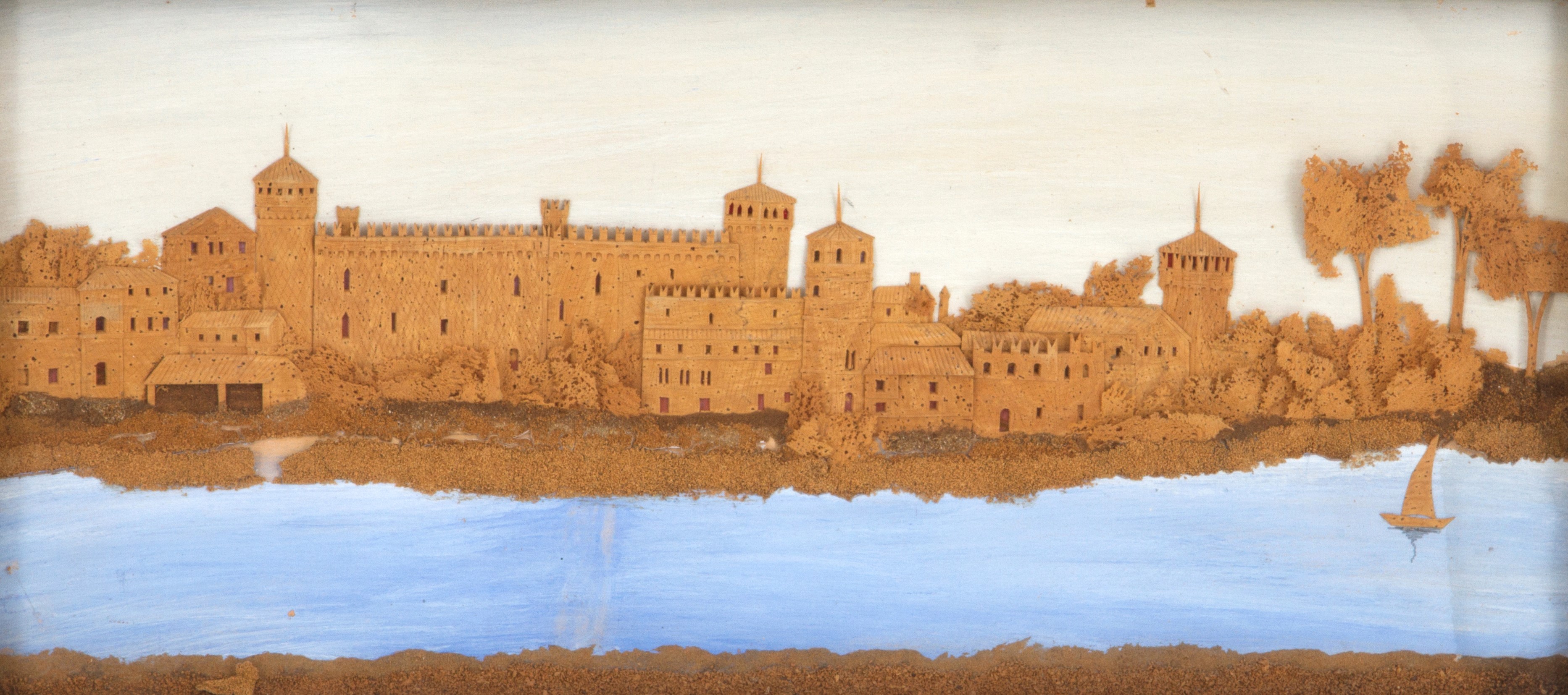 Diorama in Sughero "castello del Valentino"