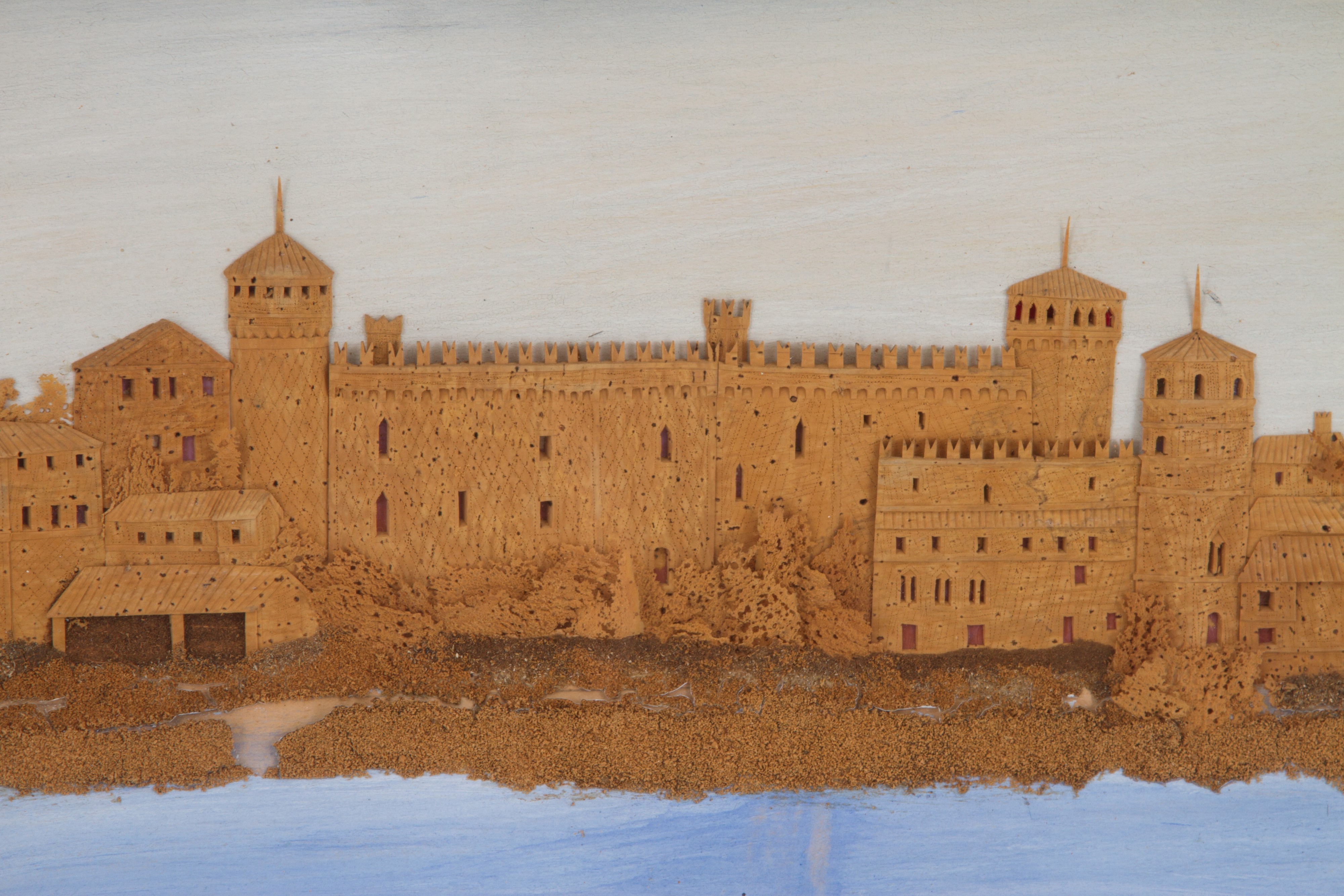 Diorama in Sughero "castello del Valentino"