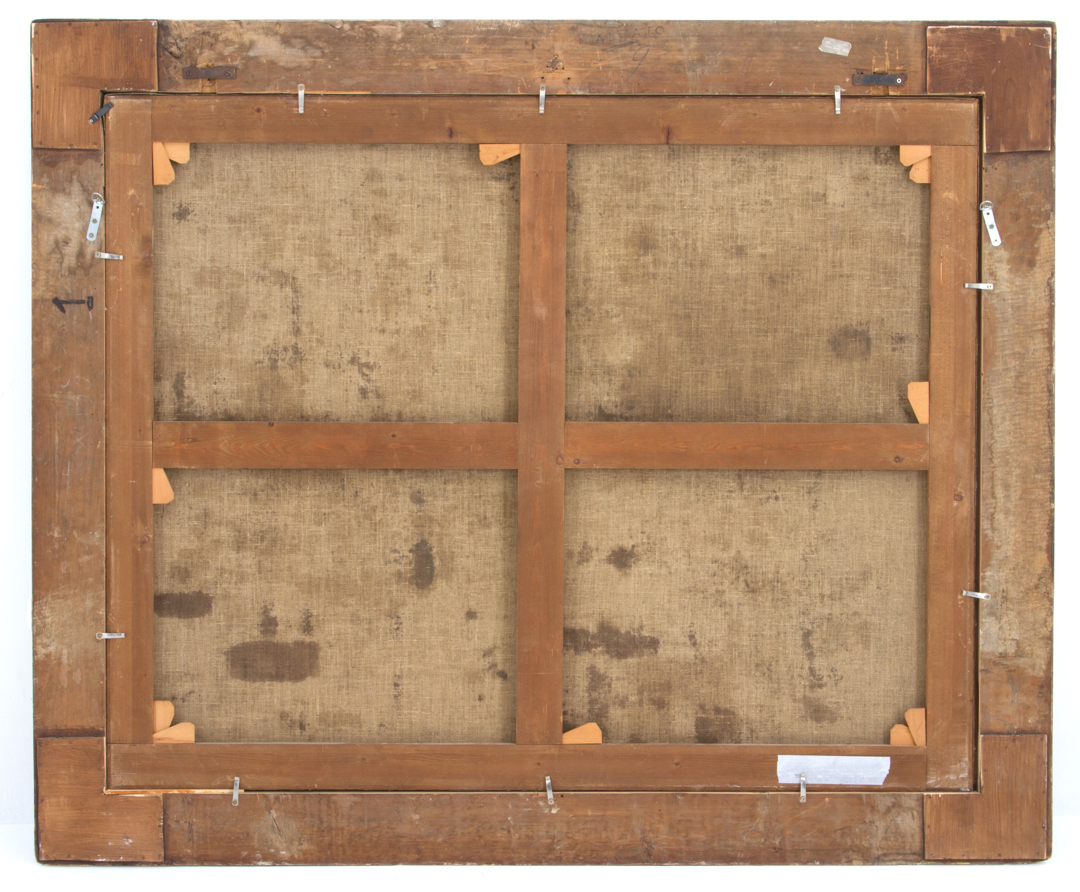 Dipinto "FRUTTI E VERDURE ALL'APERTO CON UN PORCELLINO D'INDIA"