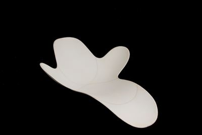 Chaise Longue Lazy Mary in Cuoio Bianco per Disguincio