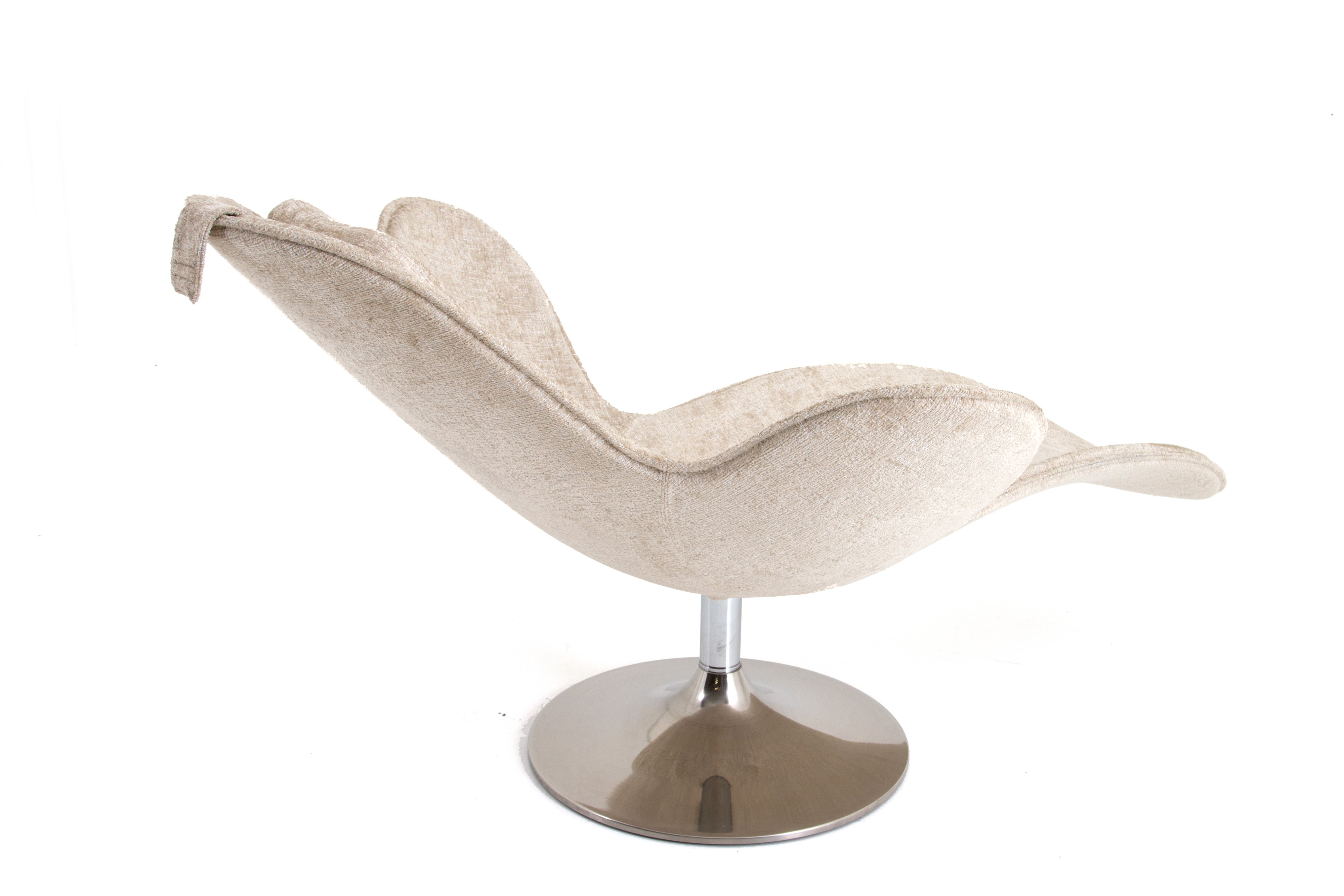Monica Graffeo - Chaise Longue Lazy Mary in Tessuto Beige per Disguincio