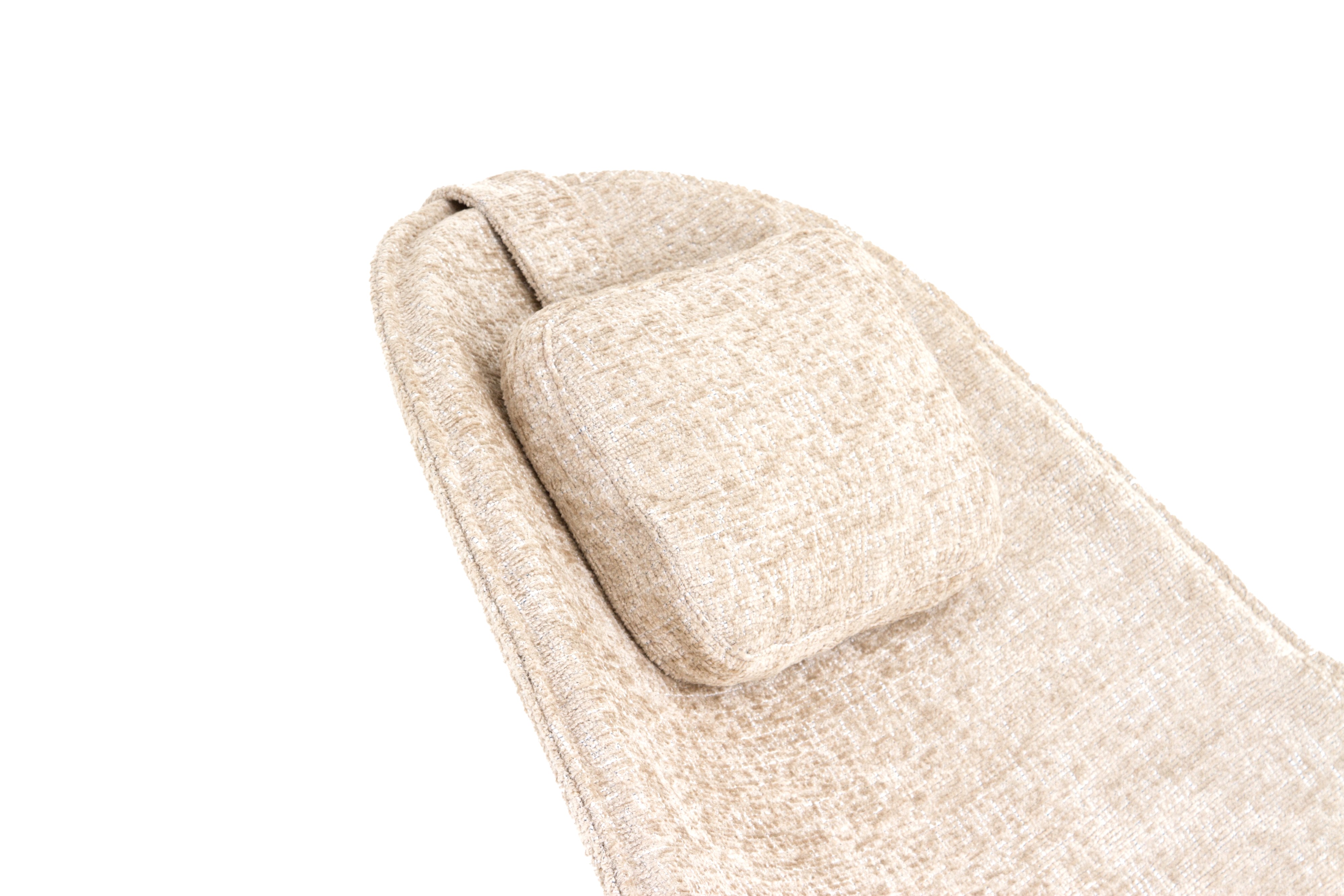 Monica Graffeo - Chaise Longue Lazy Mary in Tessuto Beige per Disguincio