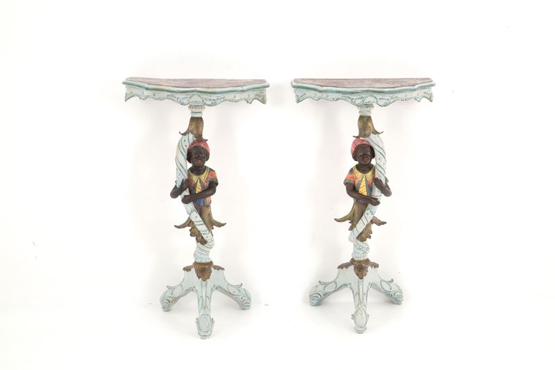 Rara coppia di gueridon