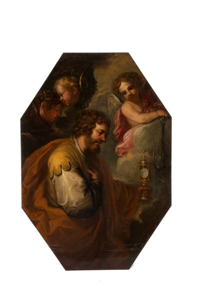 Dipinto "adorazione Dell'eucaristia"