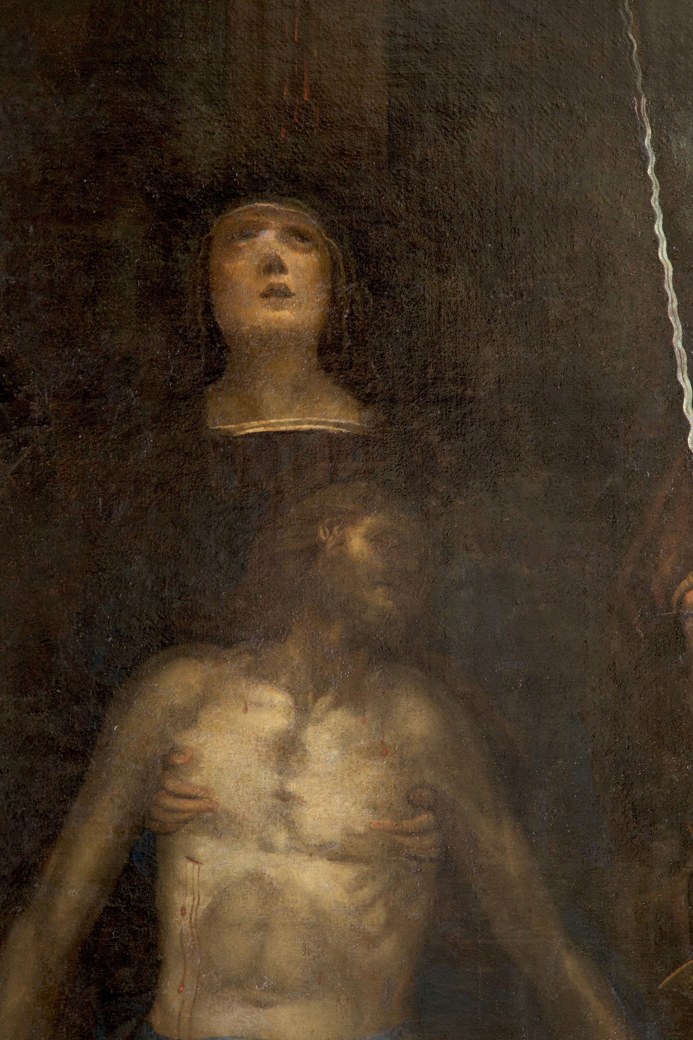 Dipinto "pieta' con Santi"