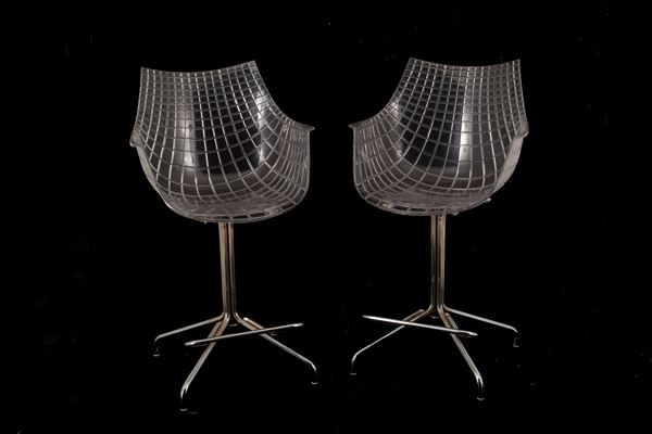 CHRISTOPHE PILLET - Coppia di poltroncine Driade Meridiana