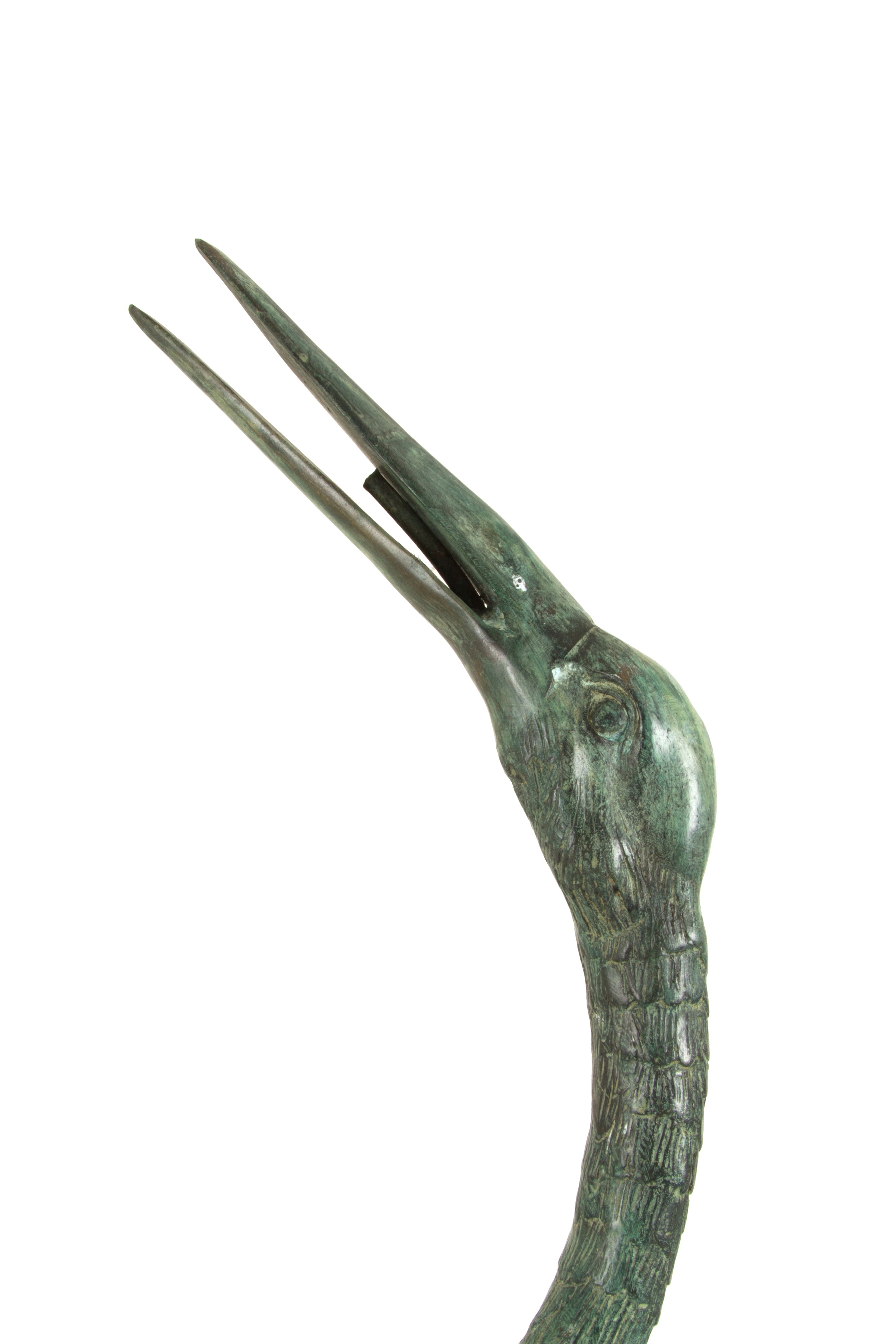 Coppia di sculture da fontana in bronzo "AIRONI"