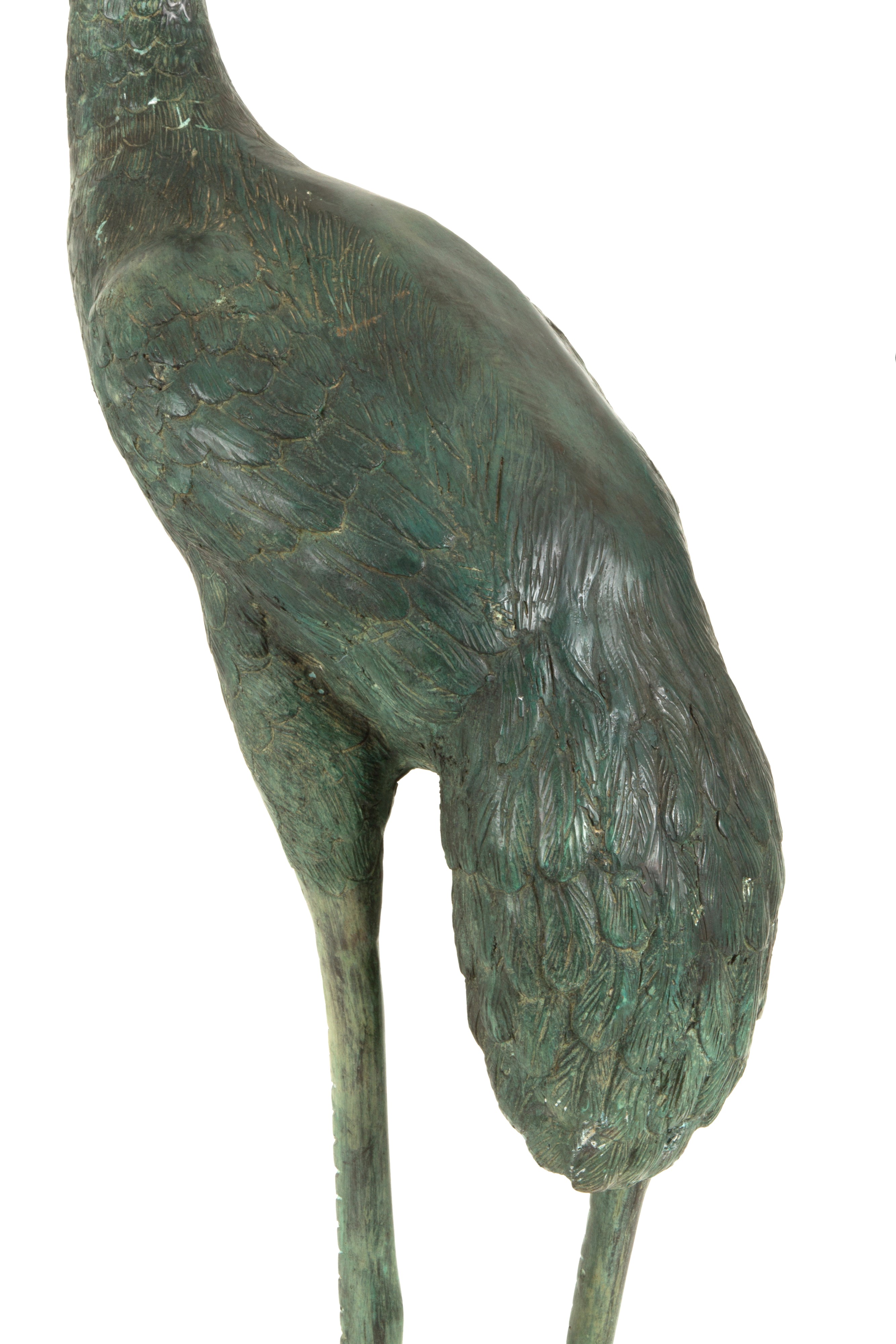 Coppia di sculture da fontana in bronzo "AIRONI"