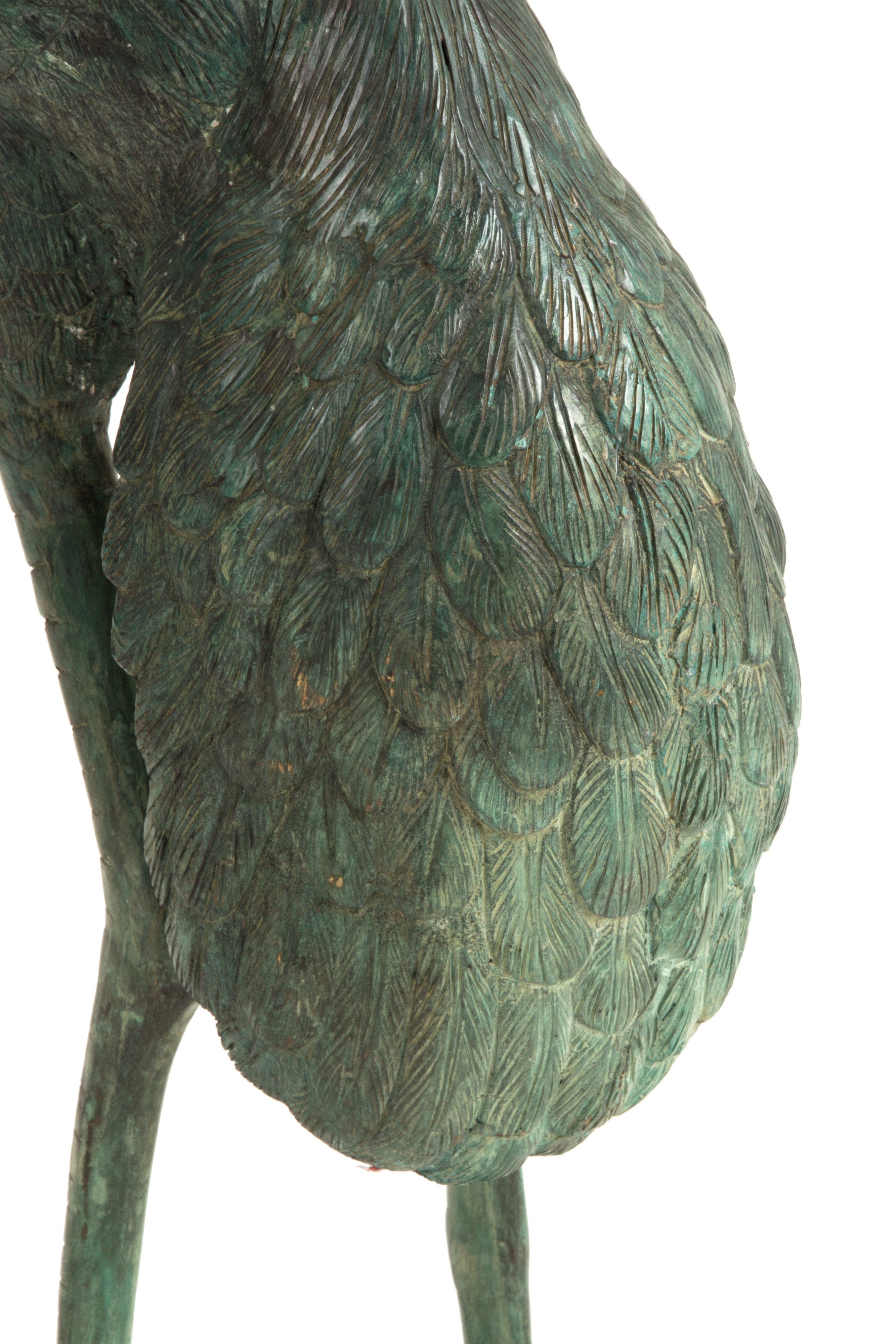 Coppia di sculture da fontana in bronzo "AIRONI"