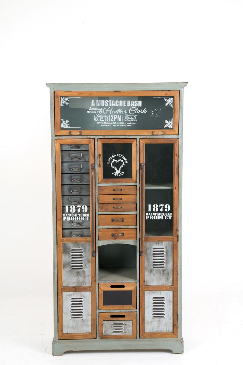 Mobile Espositore in Metallo e Legno
