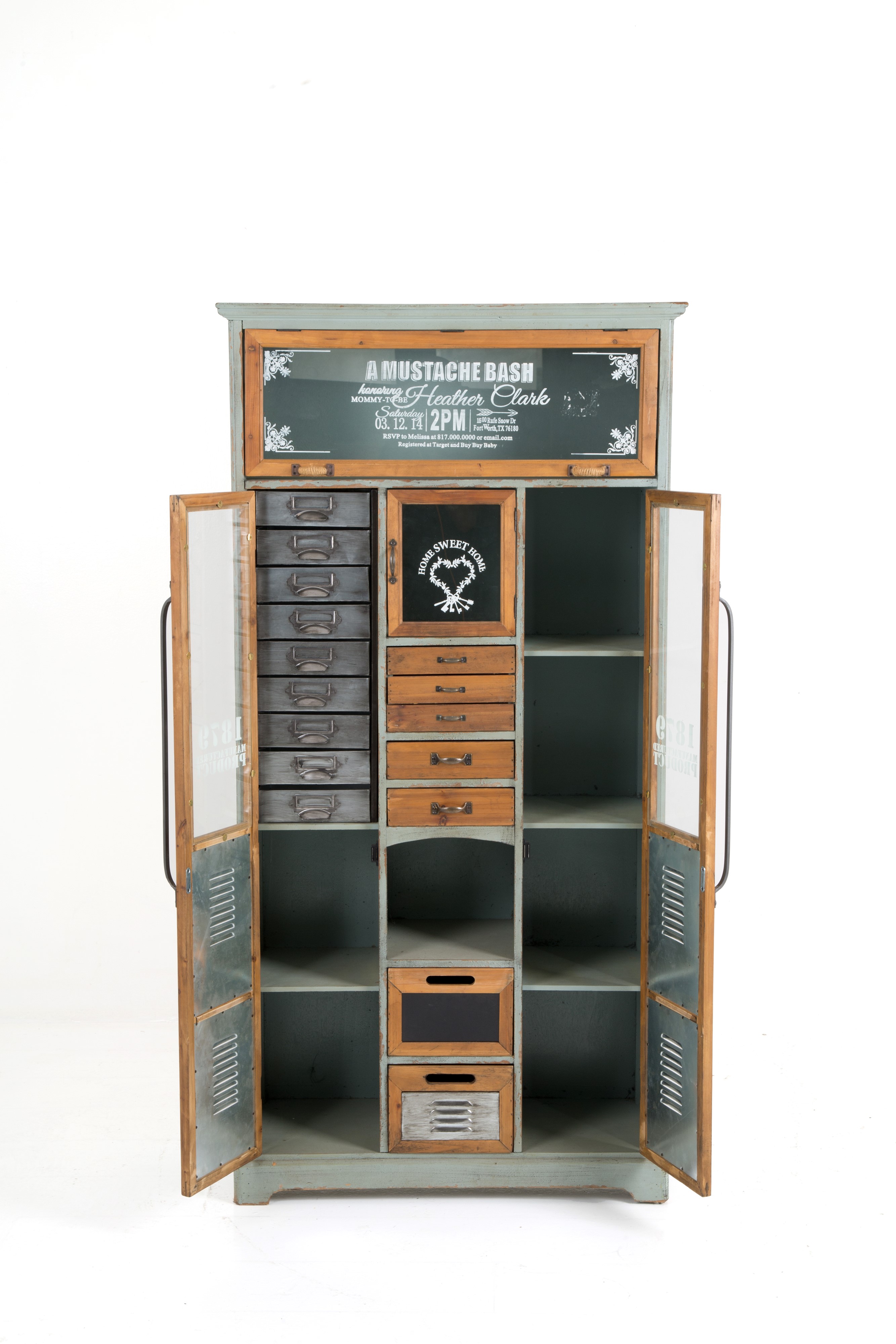 Mobile Espositore in Metallo e Legno