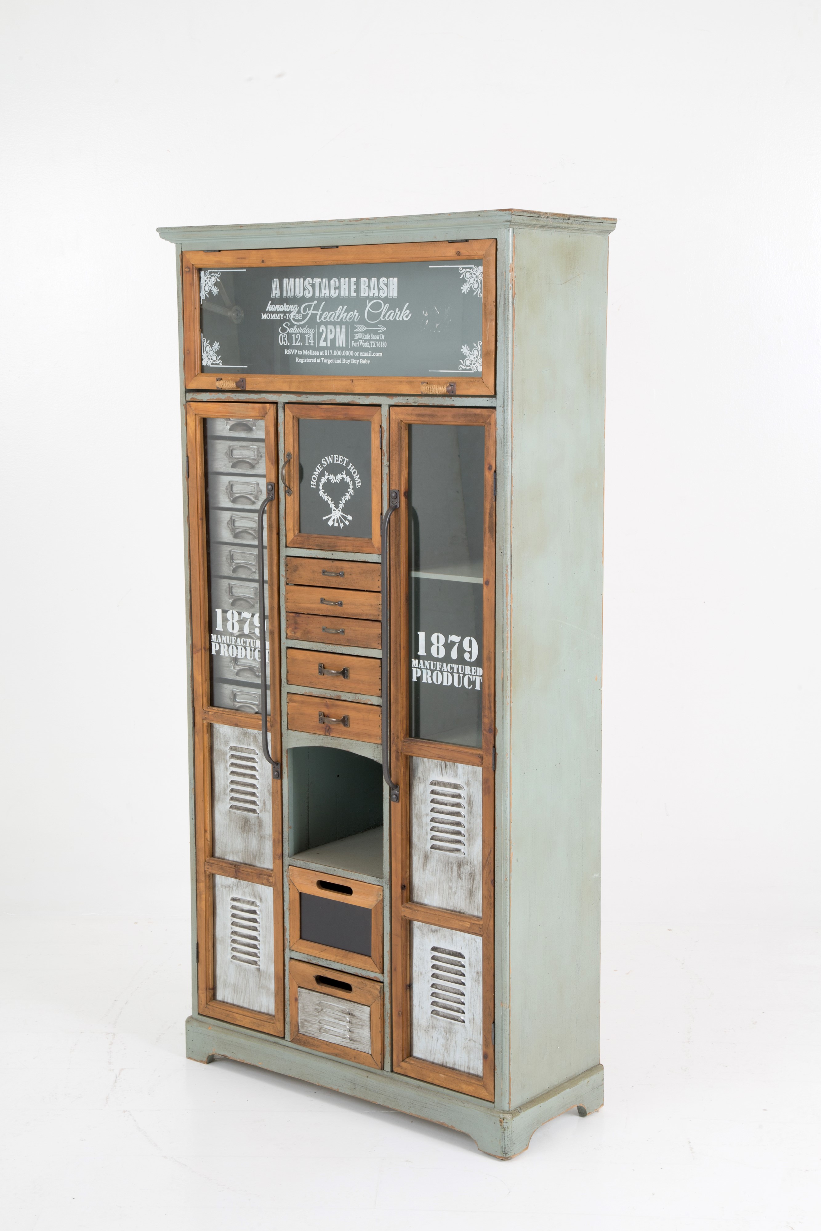 Mobile Espositore in Metallo e Legno