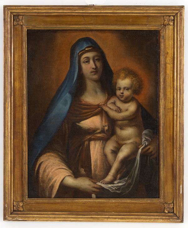 Dipinto "MADONNA CON BAMBINO"