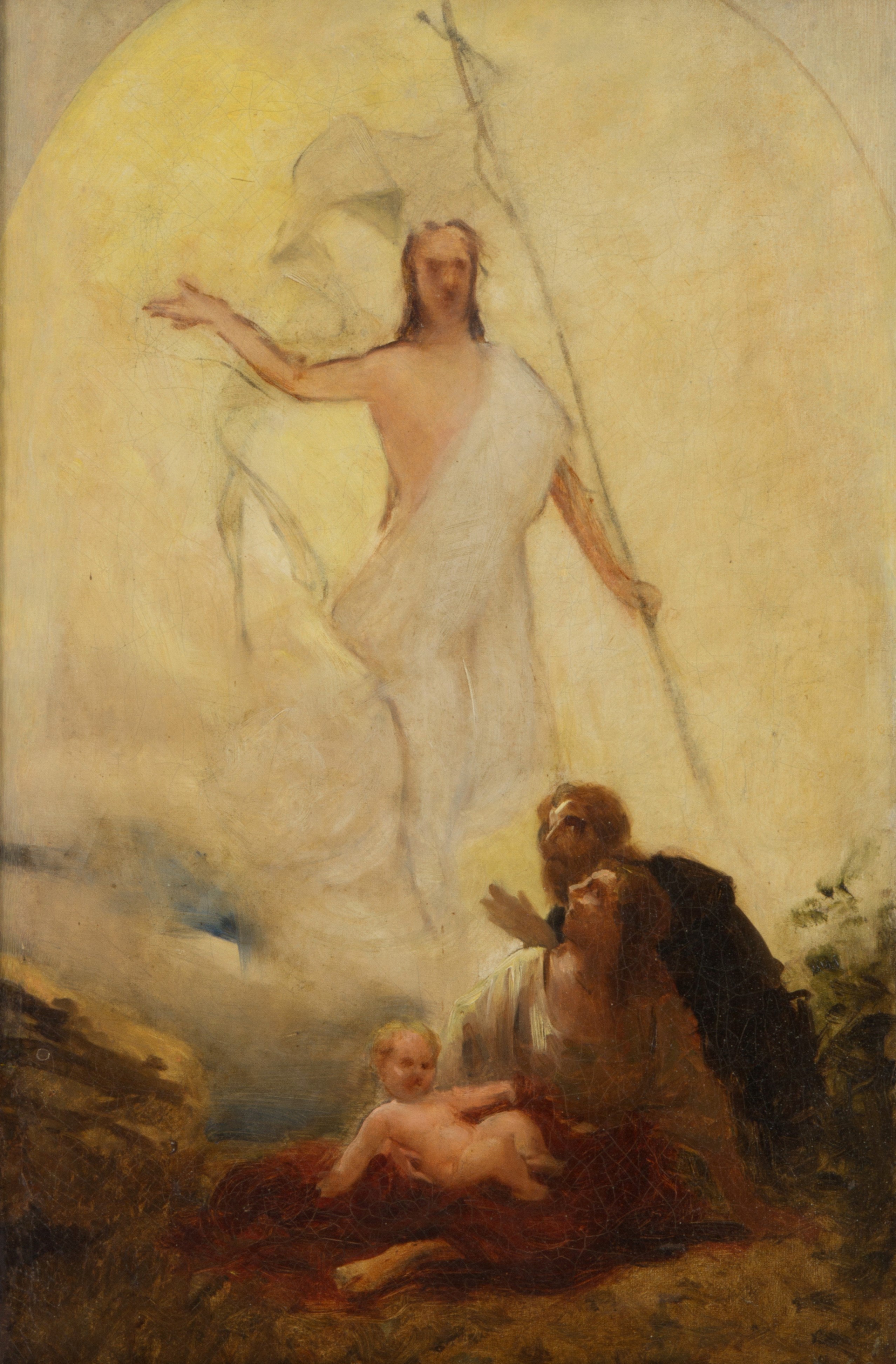 Giovanni Carnovali il Piccio - Dipinto "resurrezione e Sacra Famiglia"