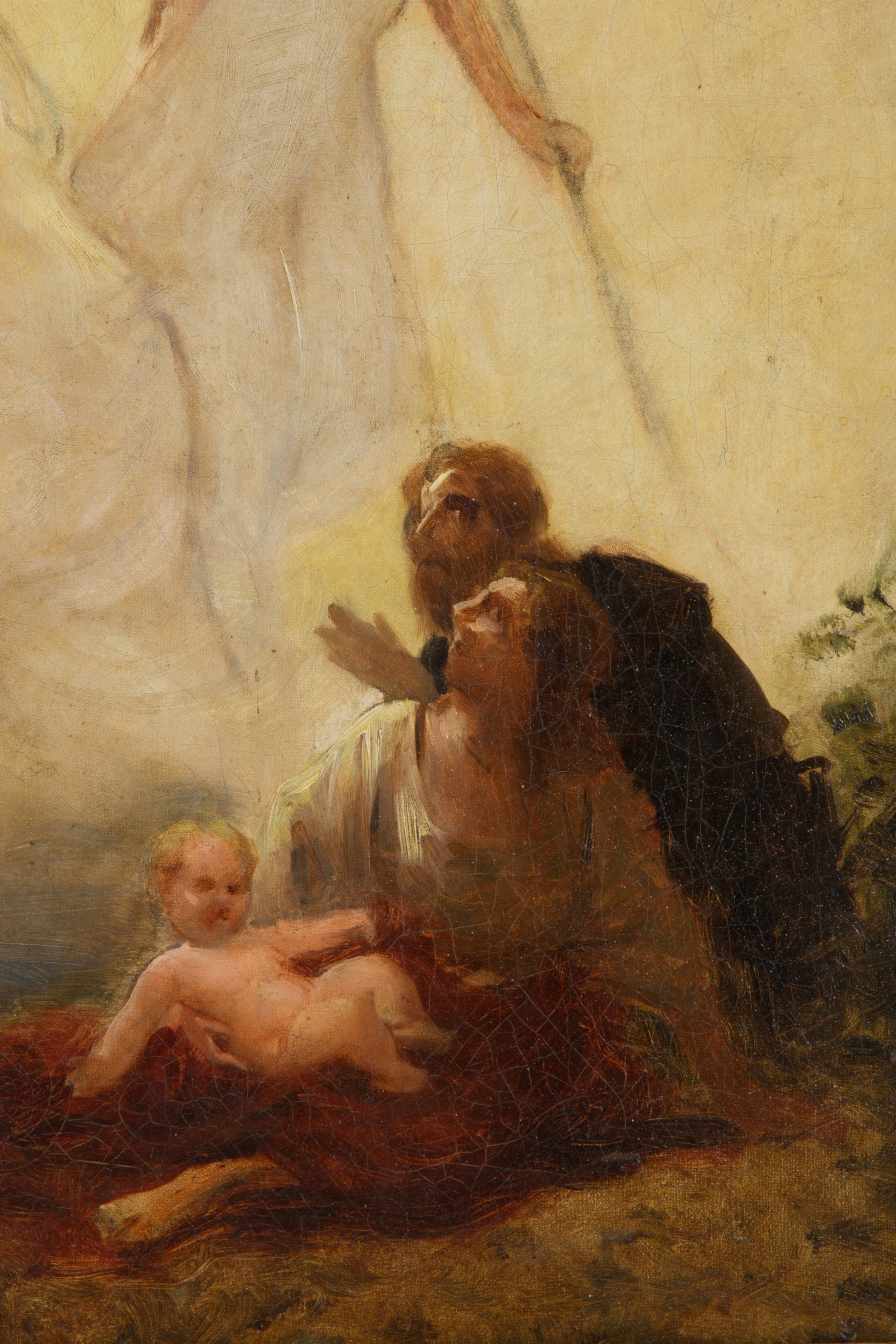 Giovanni Carnovali il Piccio - Dipinto "resurrezione e Sacra Famiglia"
