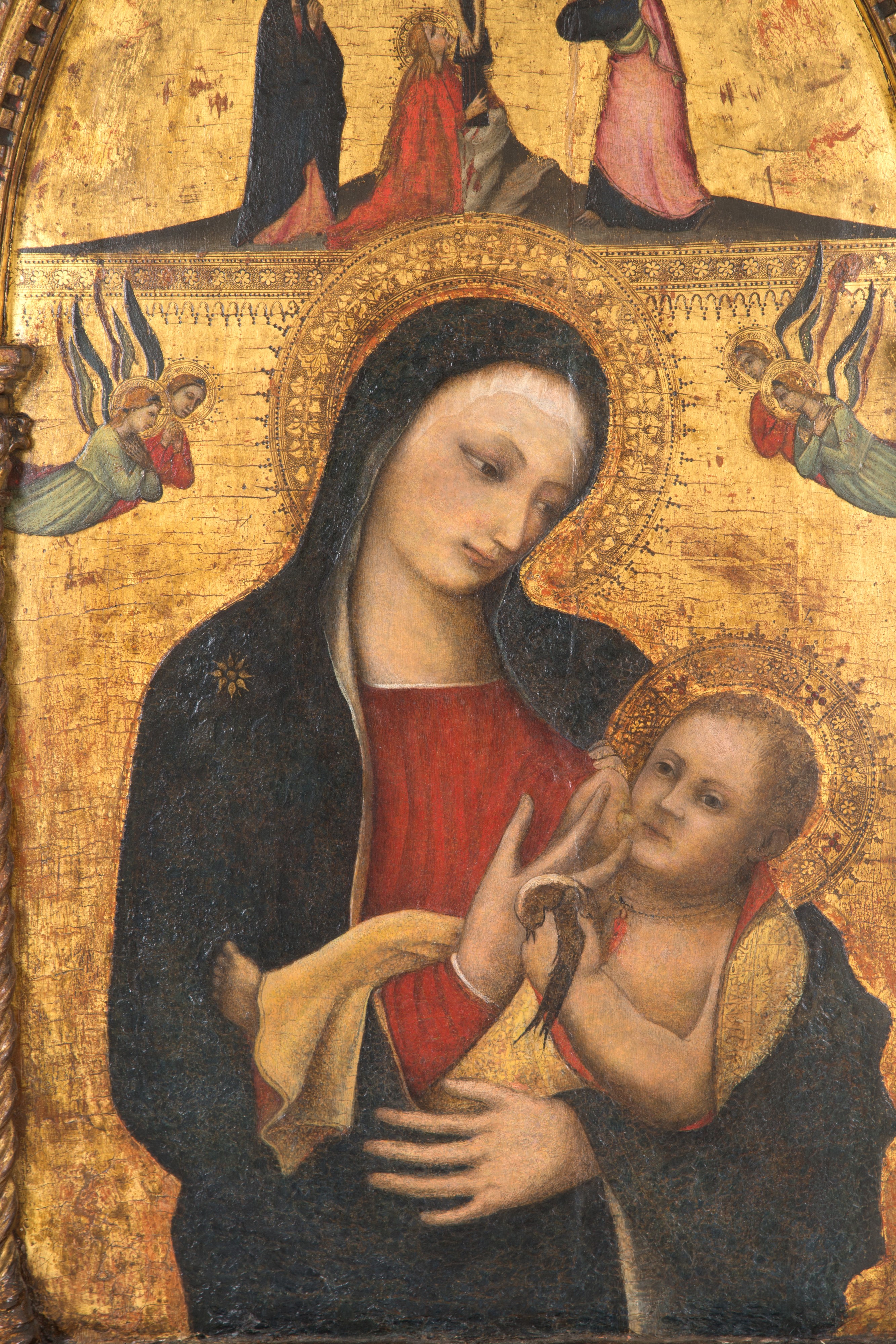 Giovanni del Biondo - Dipinto 'madonna del Latte e Crocifissione'