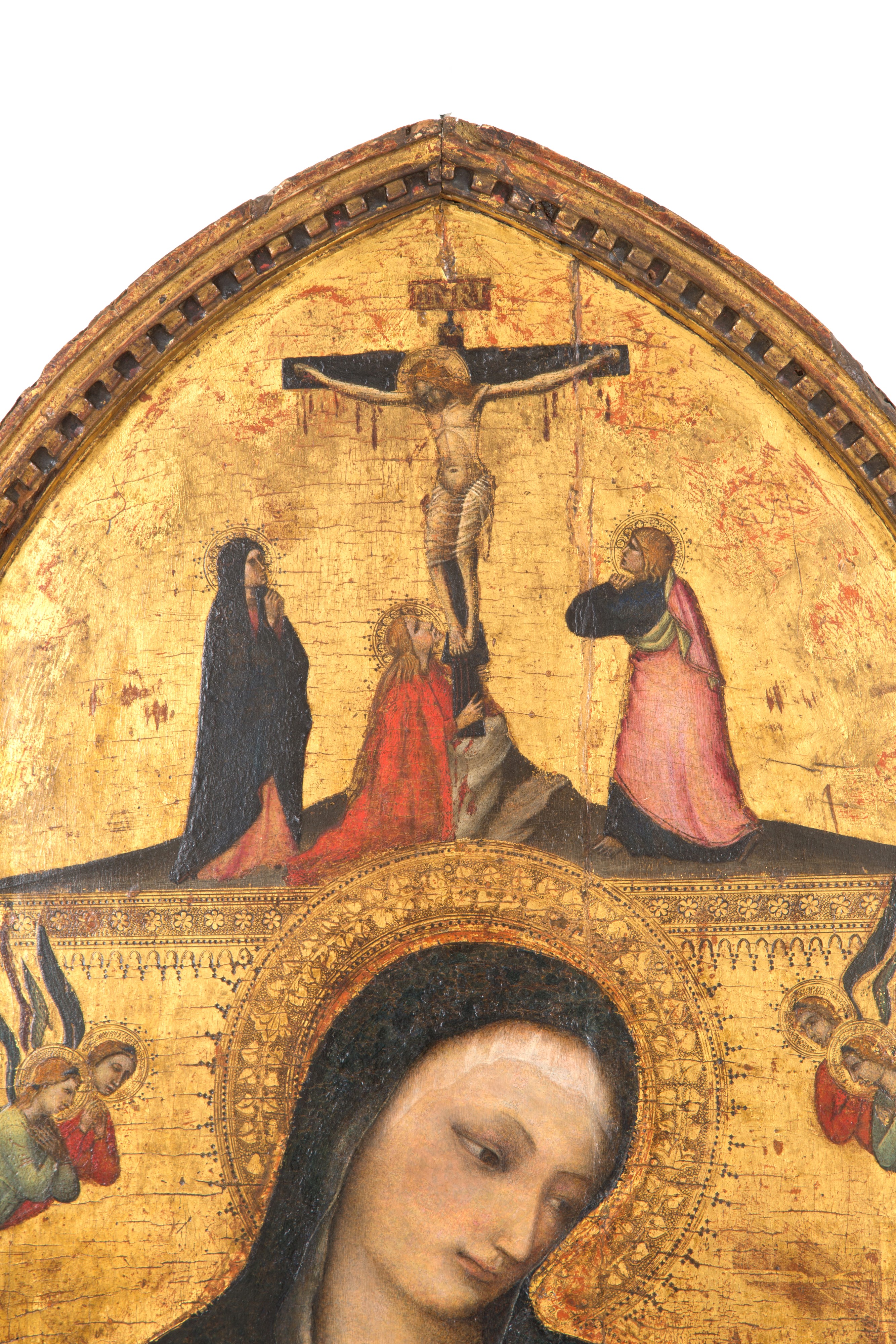 Giovanni del Biondo - Dipinto 'madonna del Latte e Crocifissione'
