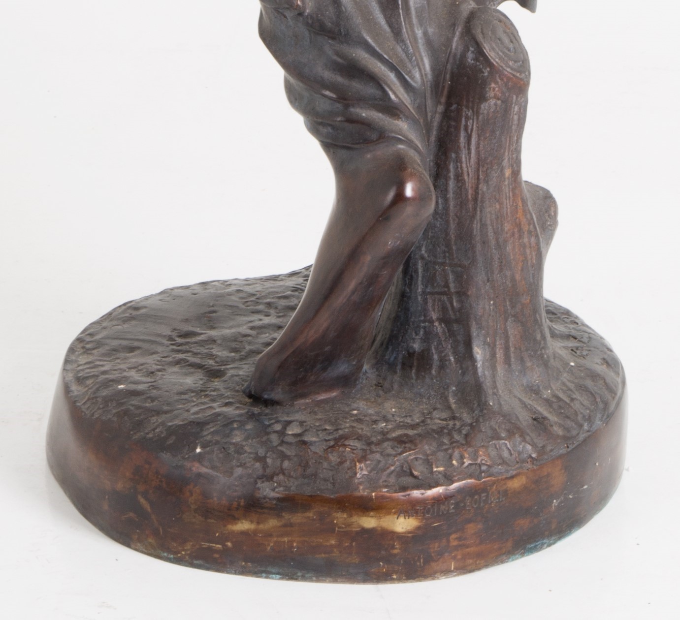 Antoine Bofill - Scultura in Bronzo "donna con Fiori e Cesta"