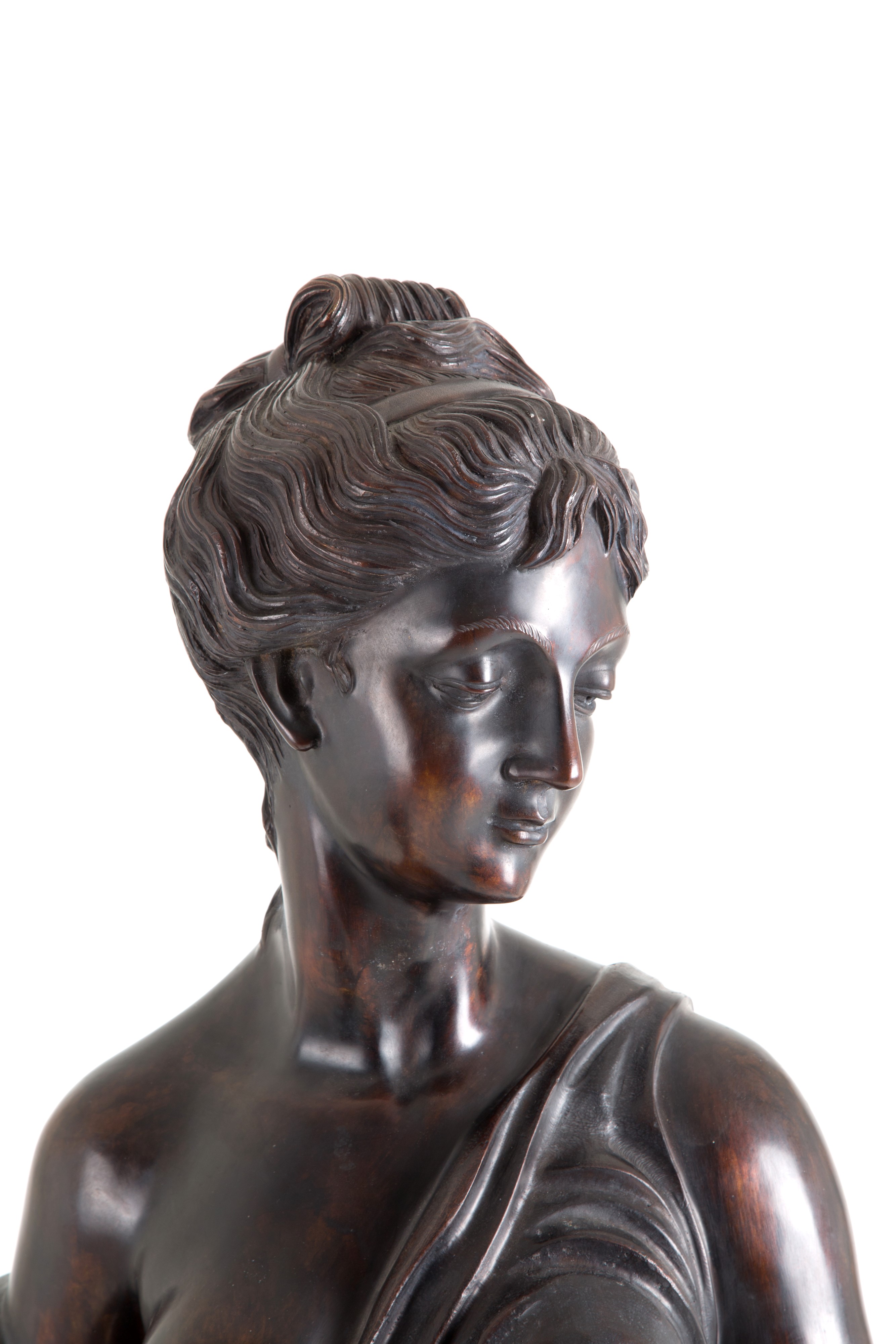 Antoine Bofill - Scultura in Bronzo "donna con Fiori e Cesta"
