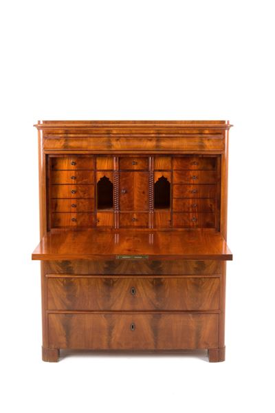 Secretaire in Piuma di Mogano