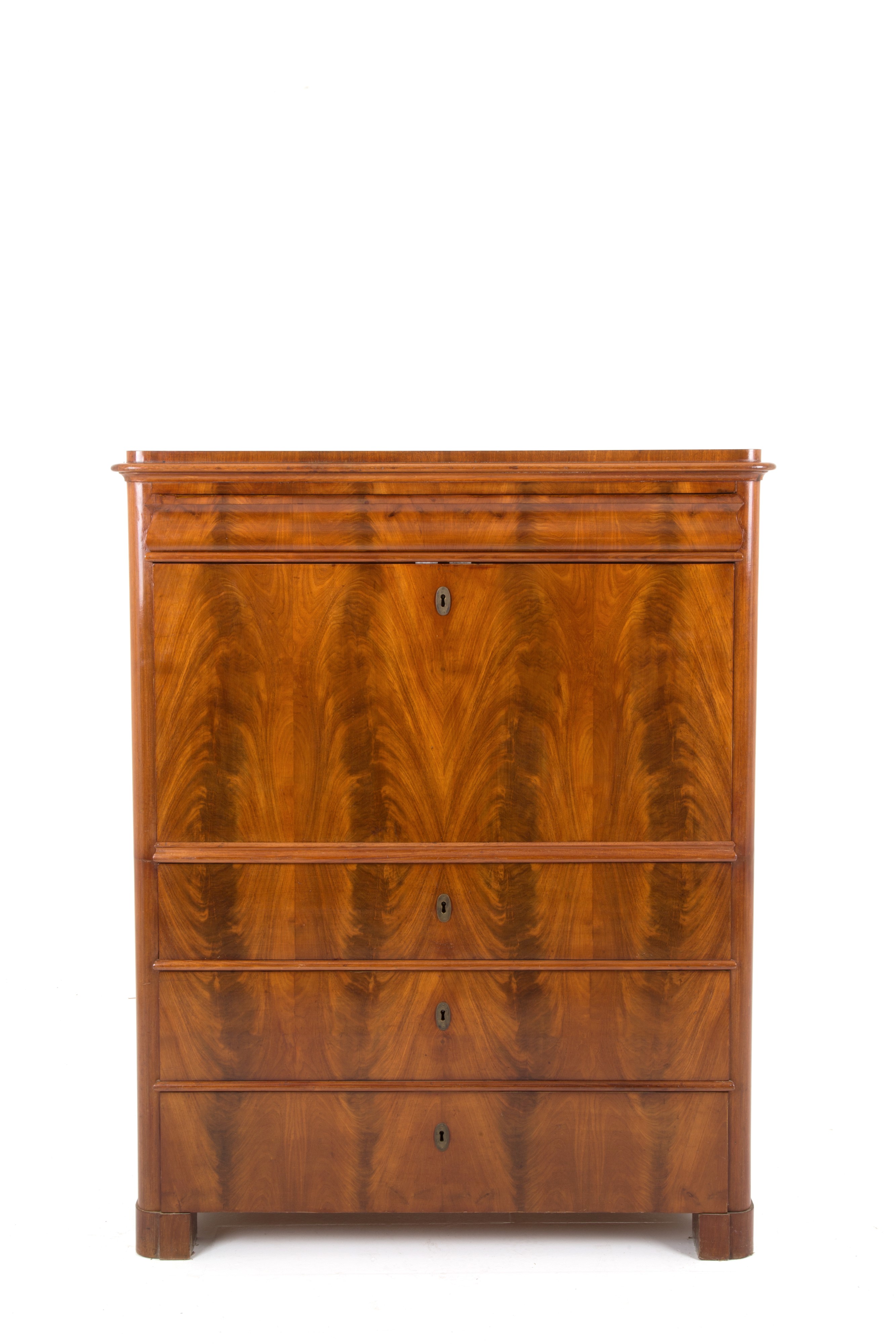 Secretaire in Piuma di Mogano