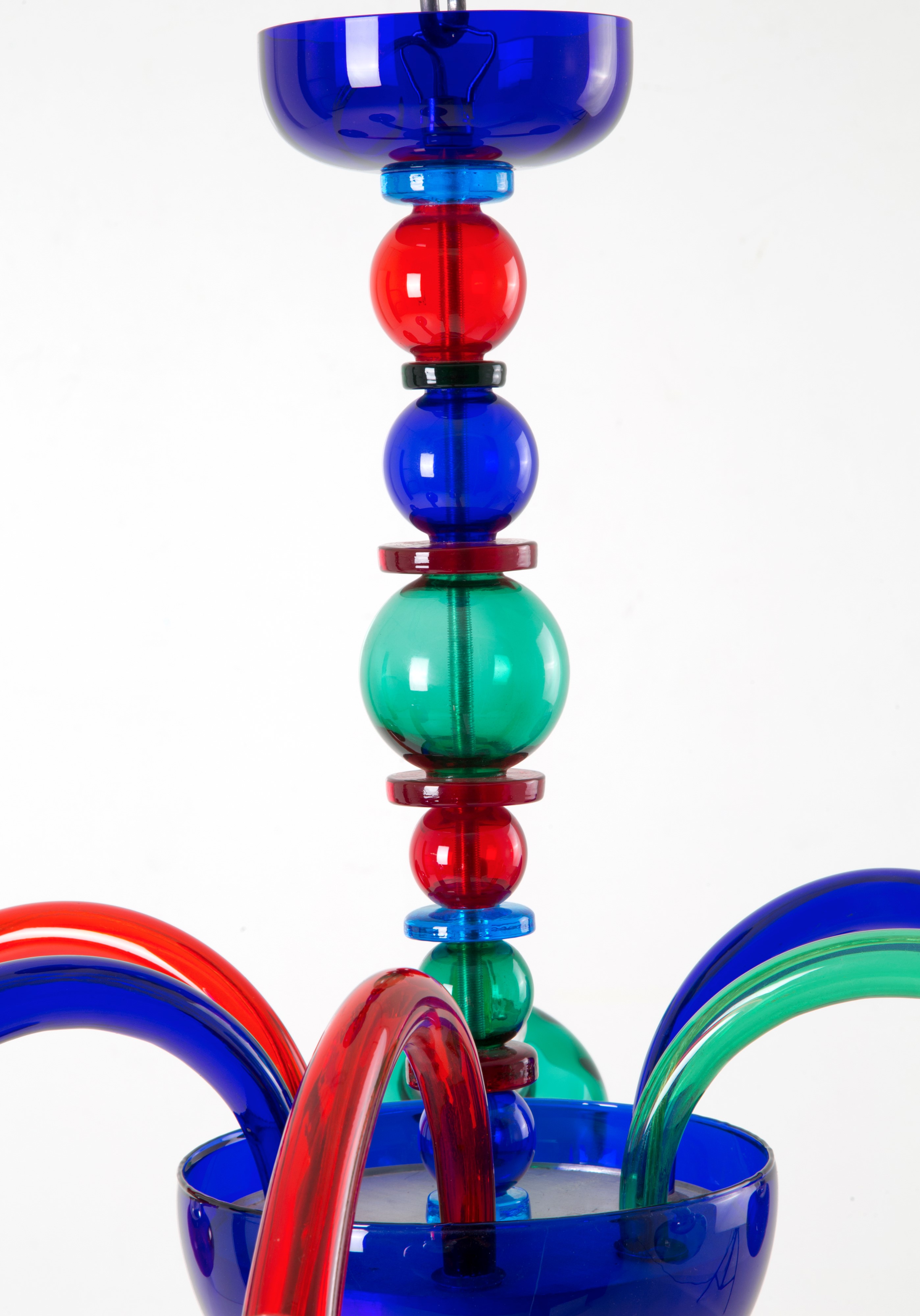 Lampadario in Vetro Colorato
