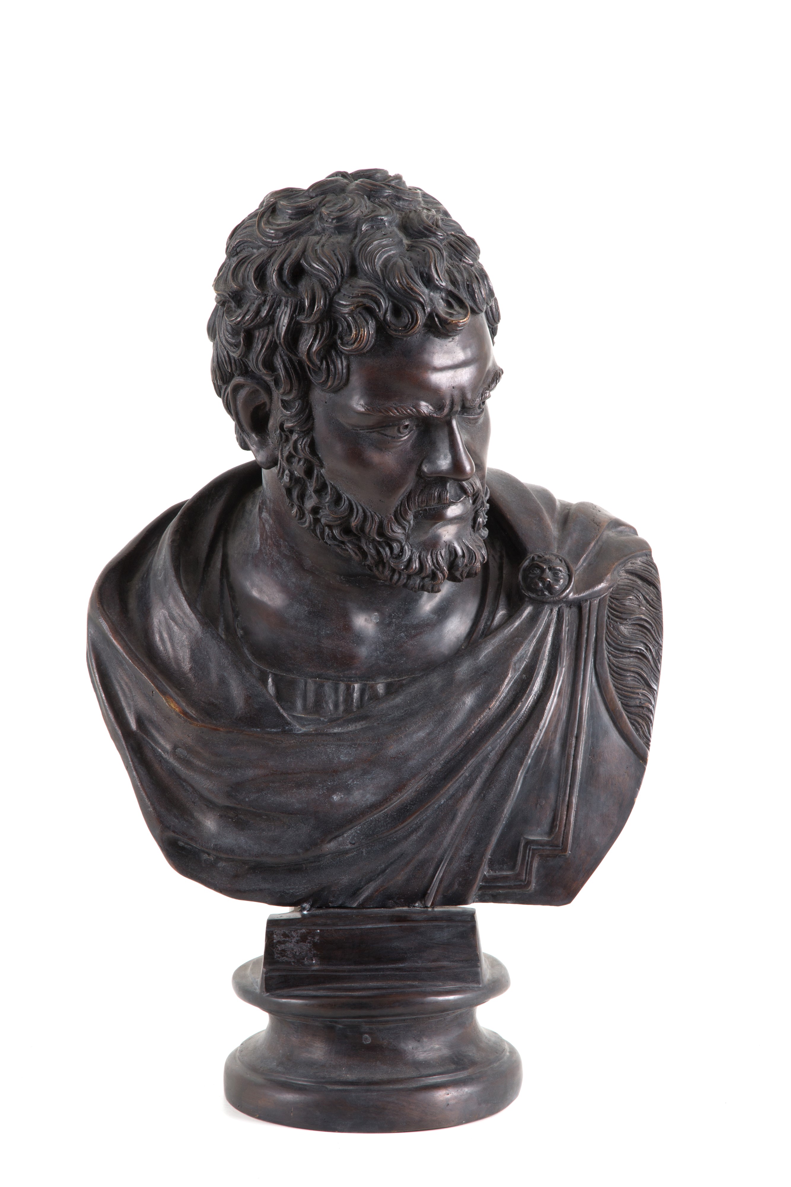 Scultura in Bronzo "busto Dell'imperatore Caracalla"
