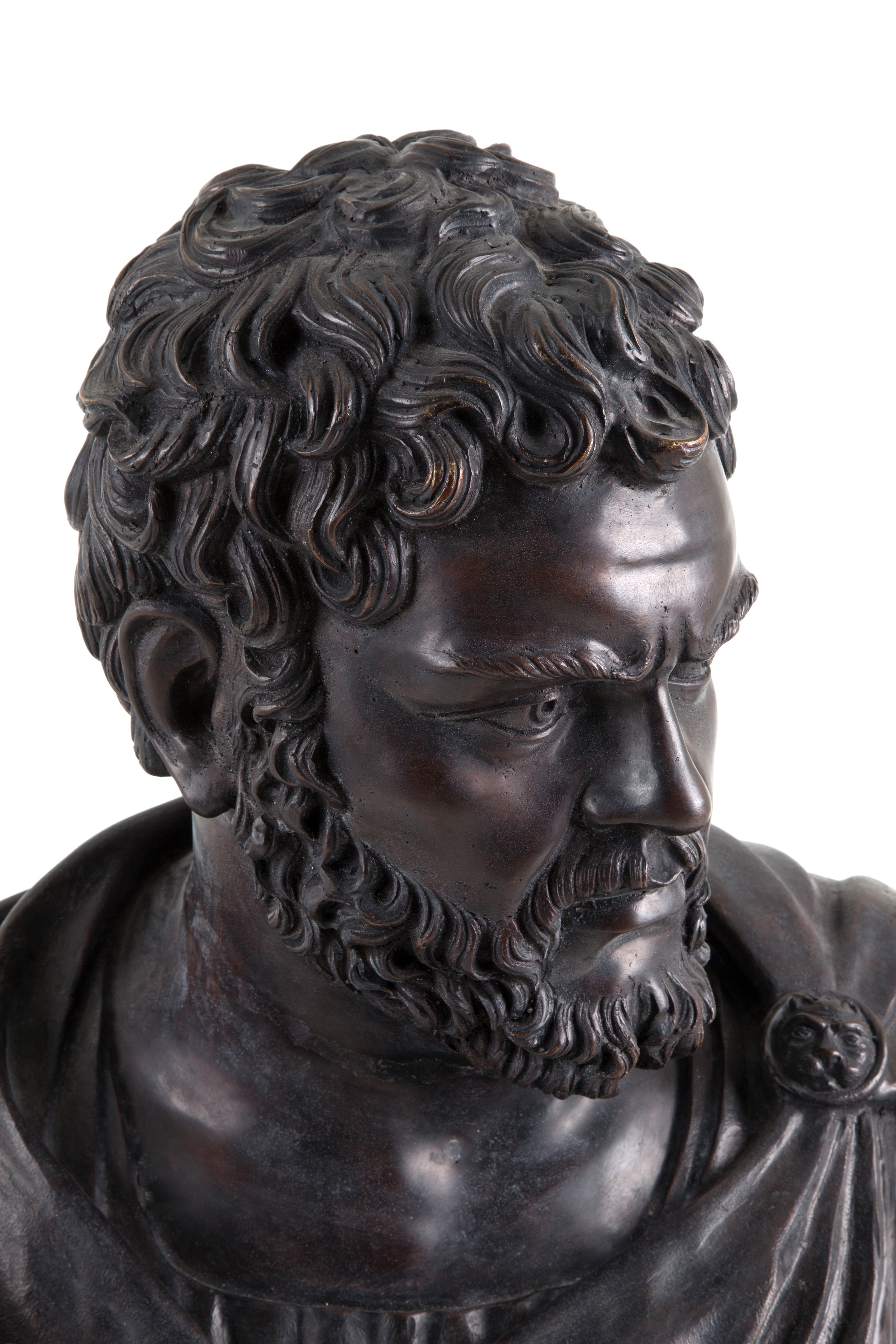 Scultura in Bronzo "busto Dell'imperatore Caracalla"
