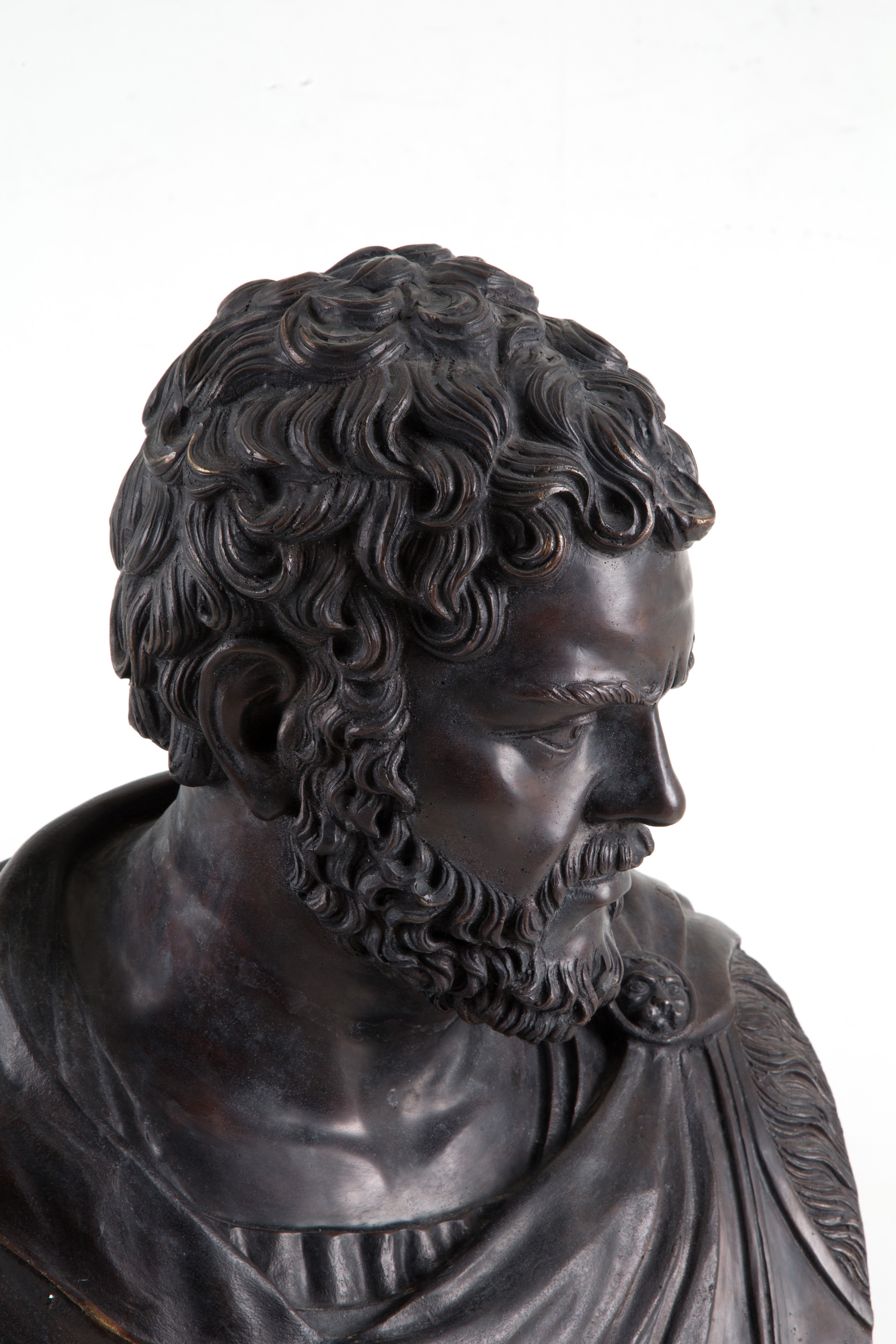 Scultura in Bronzo "busto Dell'imperatore Caracalla"