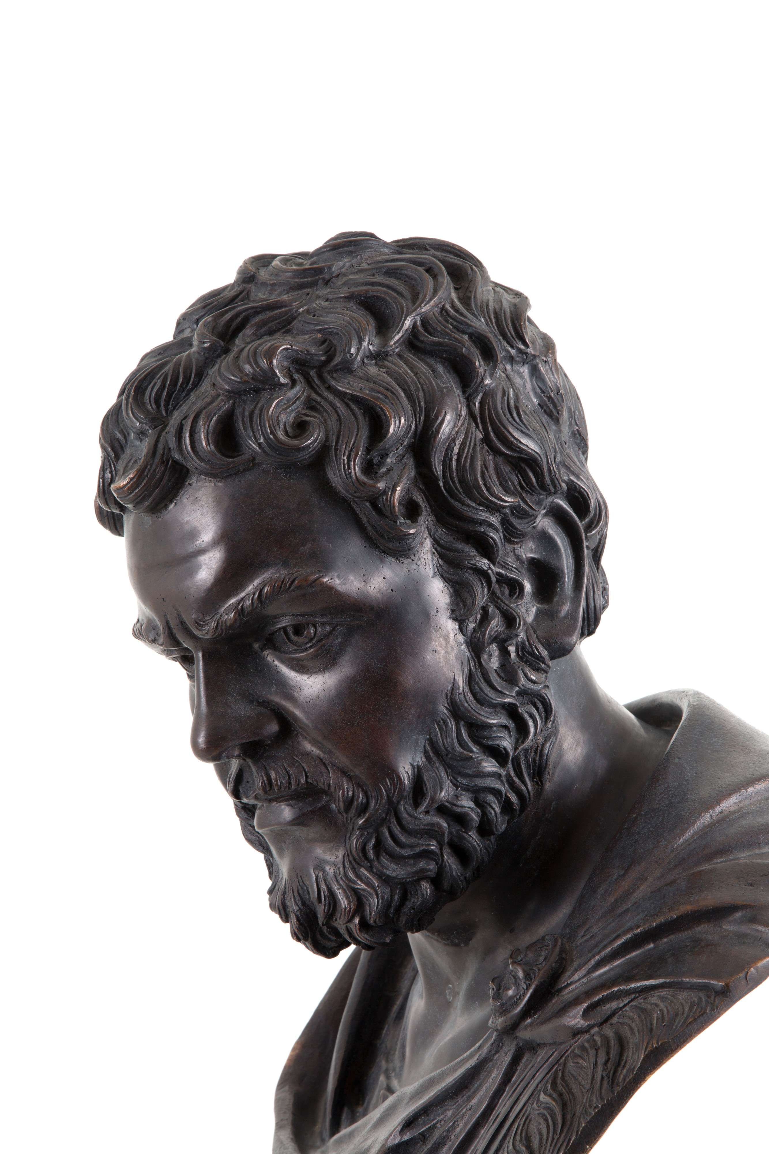 Scultura in Bronzo "busto Dell'imperatore Caracalla"